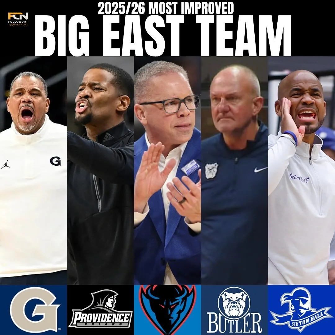 Which @bigeast program out of these 5 teams will be the most improved this year? Comment below and Big East Conference is no joke! #bigeast #collegebasketball #ncaabasketball #collegehoops #ncaab #depaulbluedemons #depaulbasketball #setonhallbasketba