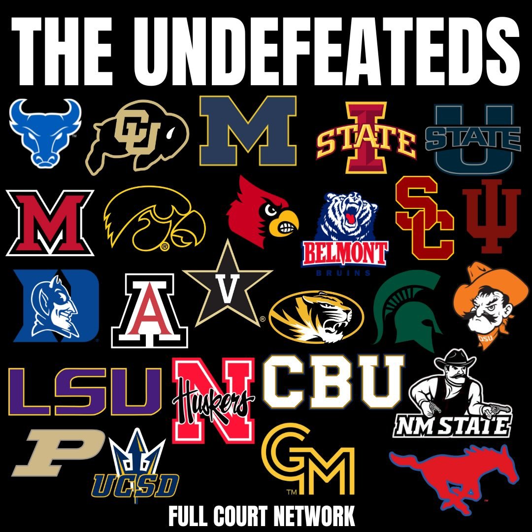 The Undefeateds as a number of really solid teams getting after it. Follow us @fullcourtnetwork for all your college basketball content.
#collegebasketball #ncaabasketball #collegehoops #ncaab #ckb #cbb #ncaahoops
