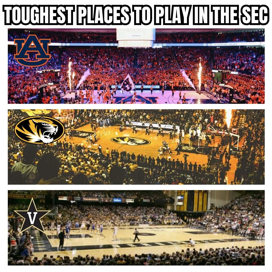 On a recent College Basketball Weekly, Florida Gators Coach Hartman and Vandy Coach @coach_x shares their top 3 toughest places to play in the SEC.
#secbasketball #sechoops #collegebasketball #ncaabasketball #collegehoops #ncaab #sec #auburntigers #a