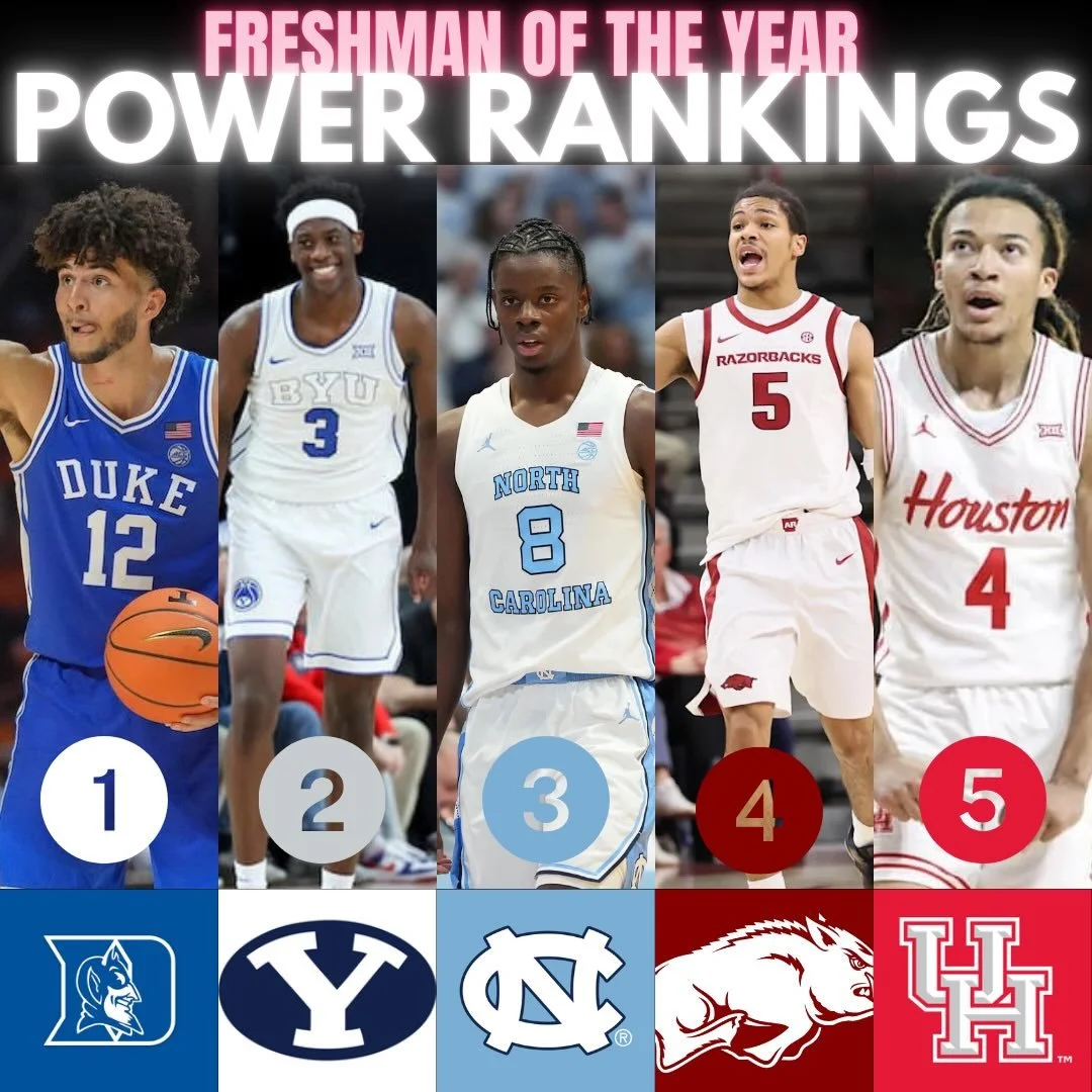 Freshman of the Year Power Rankings and Duke Frosh @cameronboozer is our current leader. A lot of talented Freshman doing big things on the hardwood. #ncaabasketball #collegebasketball #collegehoops #dukebasketball #ncaab