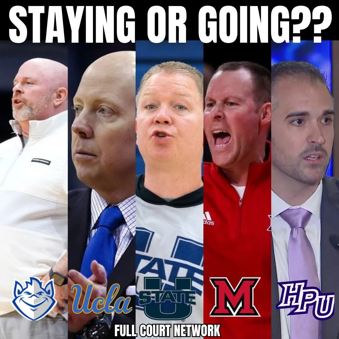 On the latest College Basketball Weekly, we talk should these coaches stay or should they go? Click the link in our profile page to watch or listen now or on our Full Court Network You Tube Page. #collegebasketball #ncaabasketball #collegehoops #ncaa