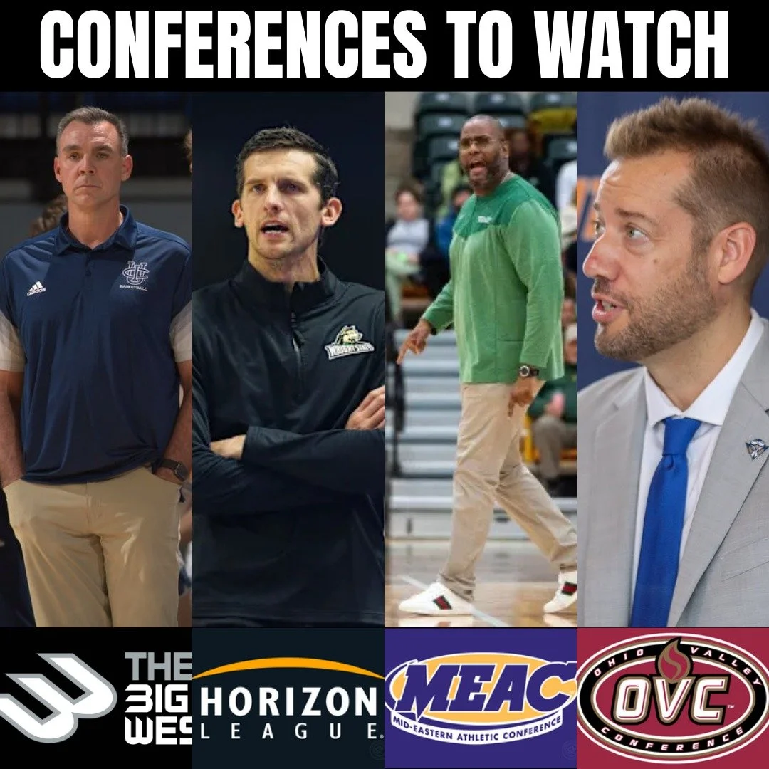 As the Conference Slate runs down, here are 4 Conferences to keep your eyes on. Quite a few teams in the @bigwestsports @horizonleague @meacsports @ovcsports battling for Conference Tournament Seeding to ultimately punch their ticket to the BIG DANCE