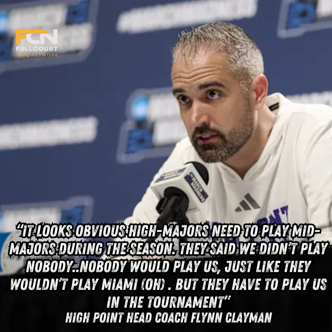 After @hpu_mbb win, @coachclayman spreads the good word and it is always mid-majors vs. everyone.
#collegebasketball #ncaabasketball #collegehoops #ncaab #ncaahoops