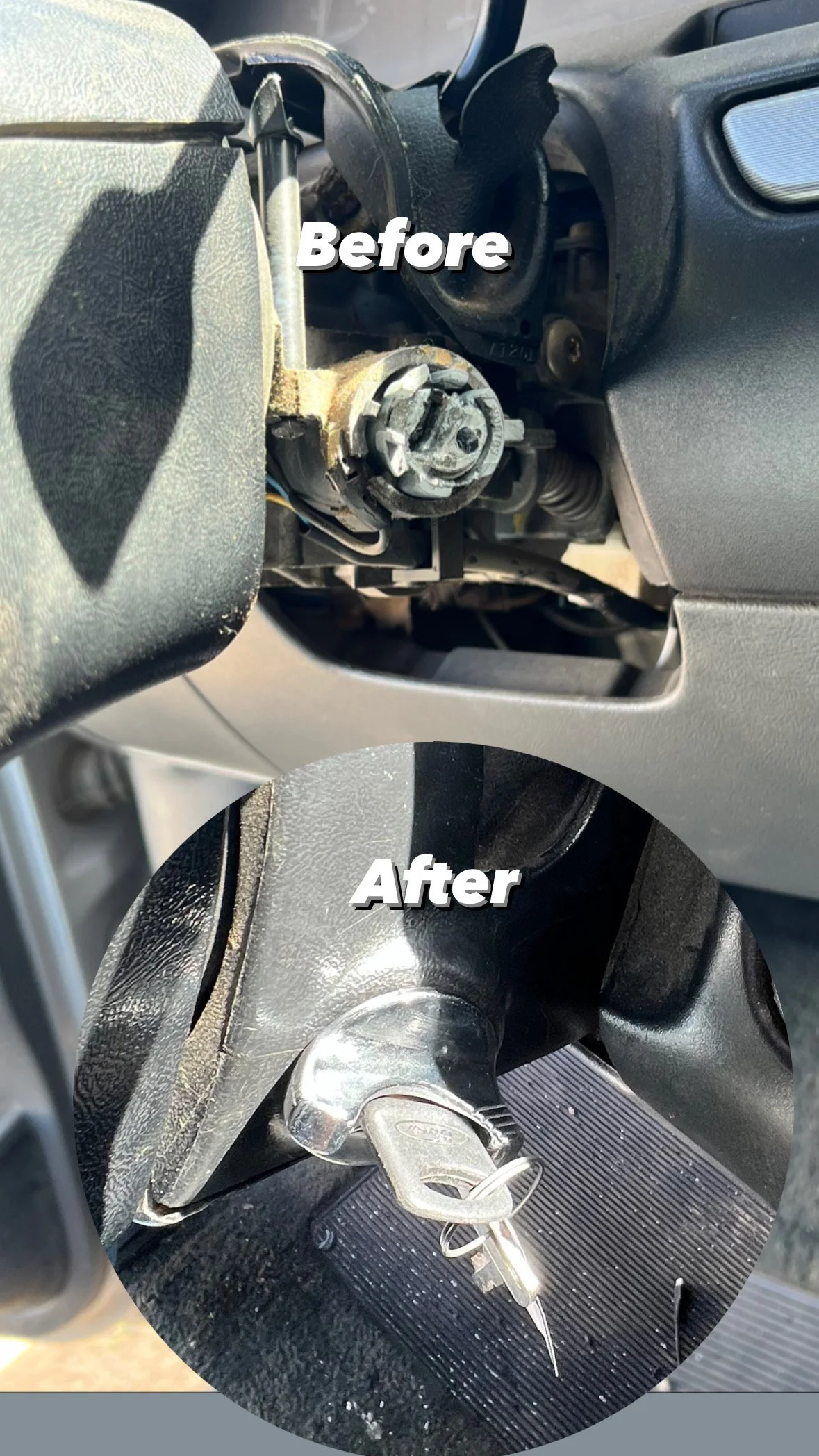 Broken Ignition Replaced