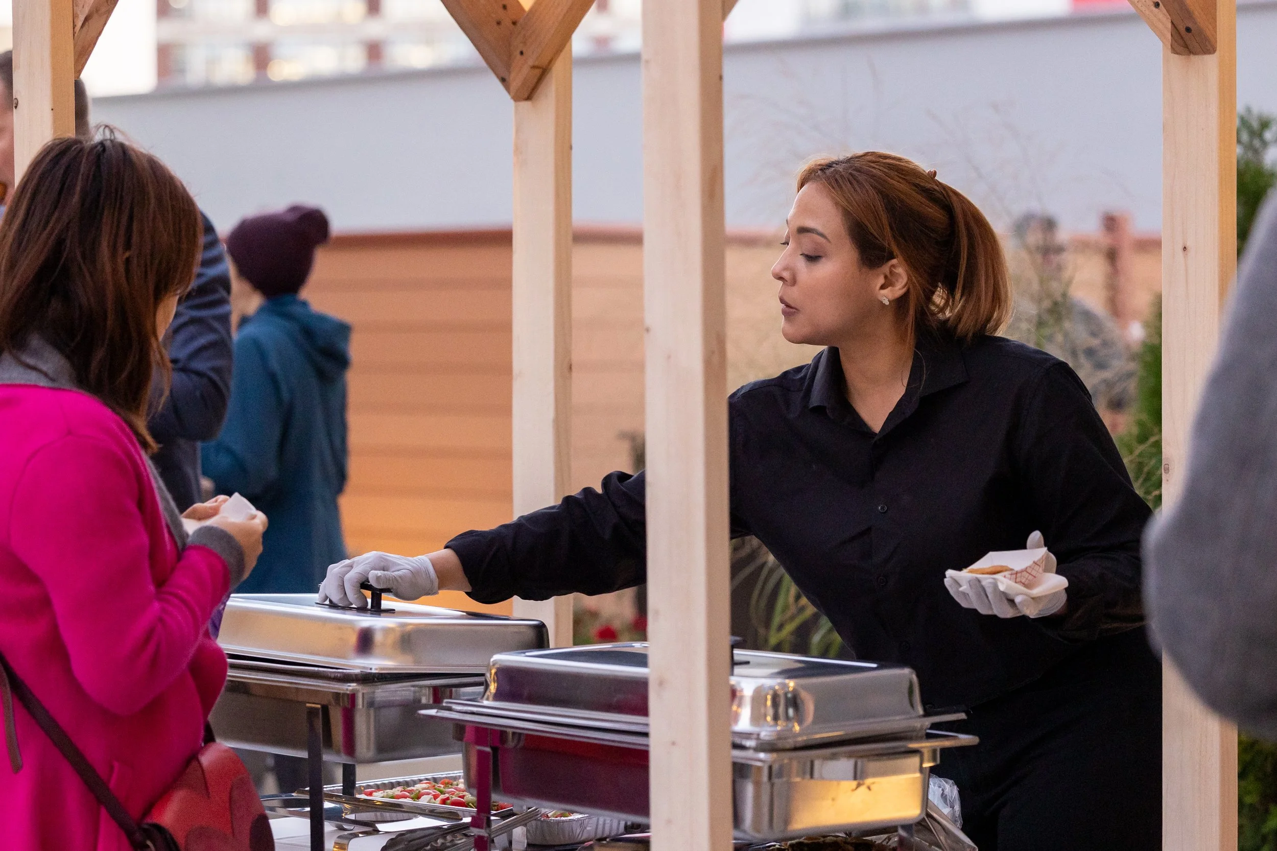 Experienced servers deliver professional services for events