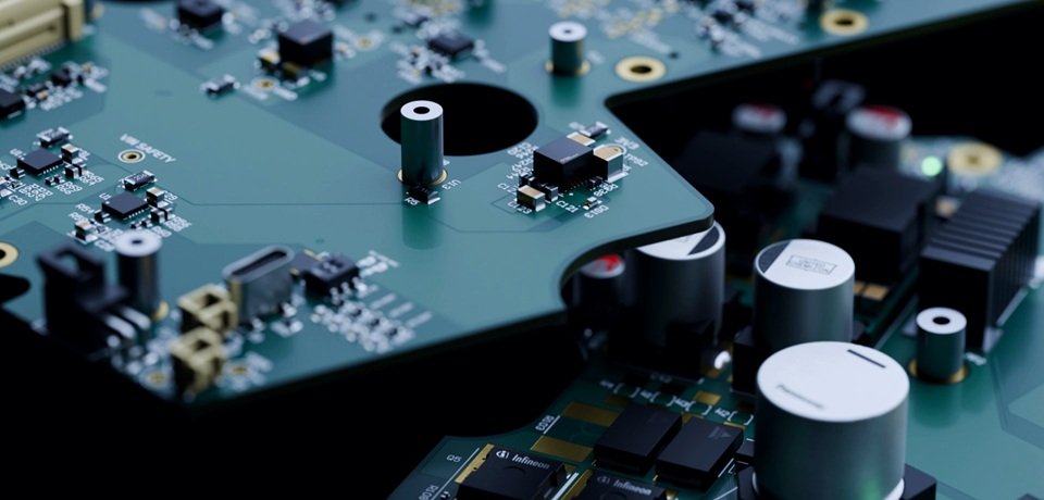 image rapprochée d'un composant électronique