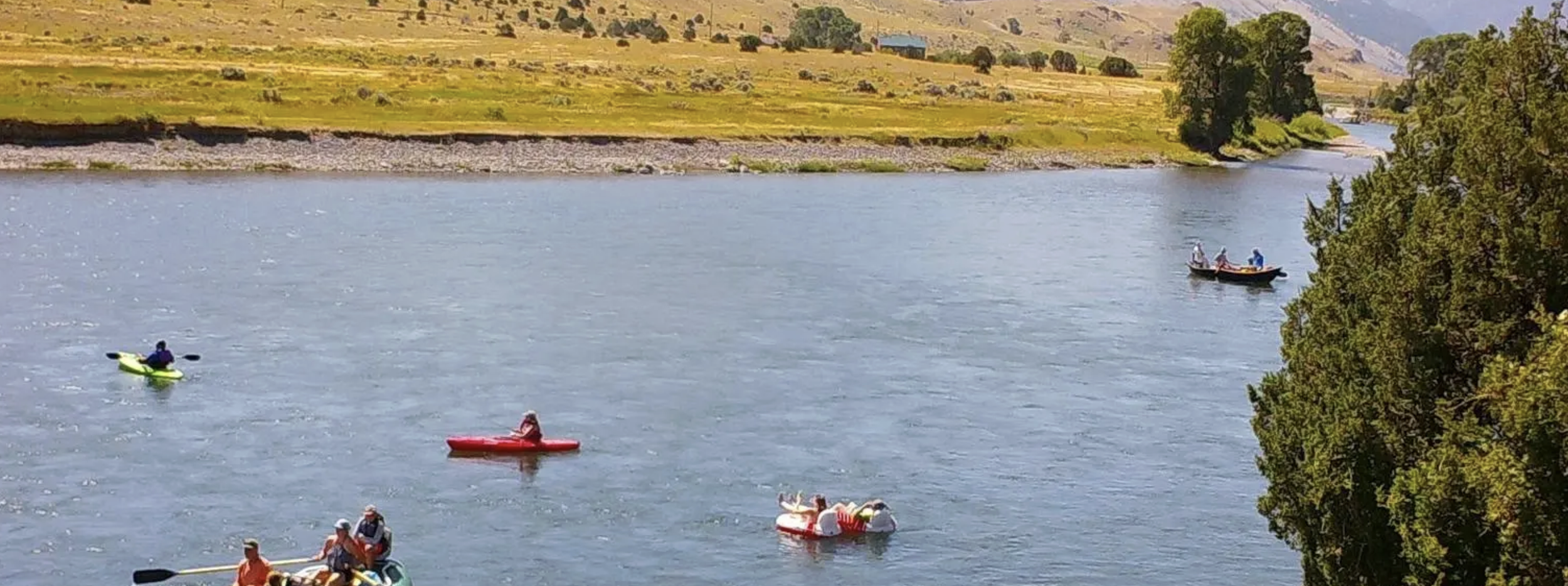 Recreational use on the Yellowstone River in Montana