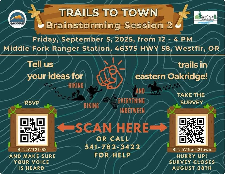 East Oakridge Trails to Town Brainstorm Session #2