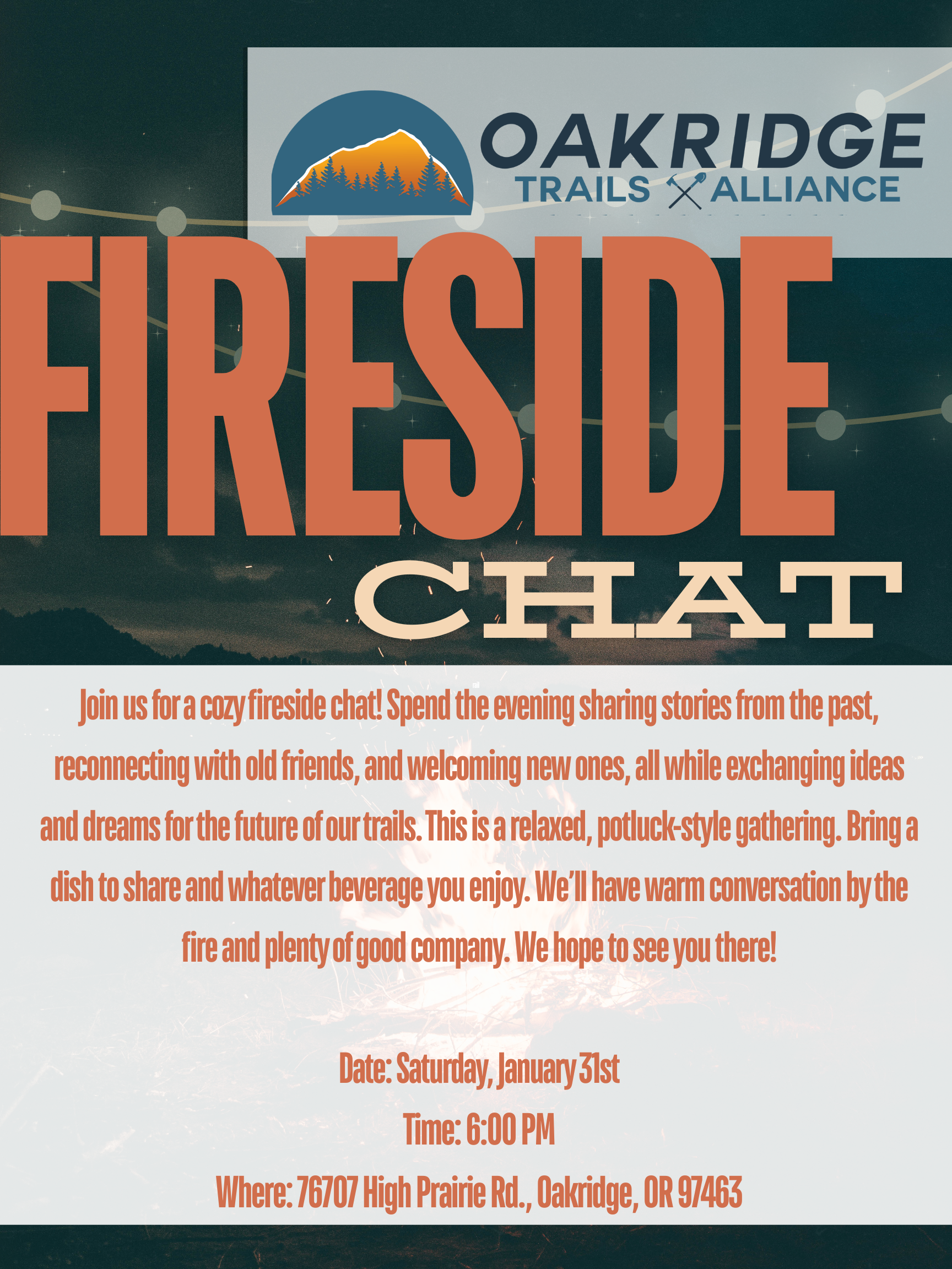 Fireside Chat: Potluck with Friends!