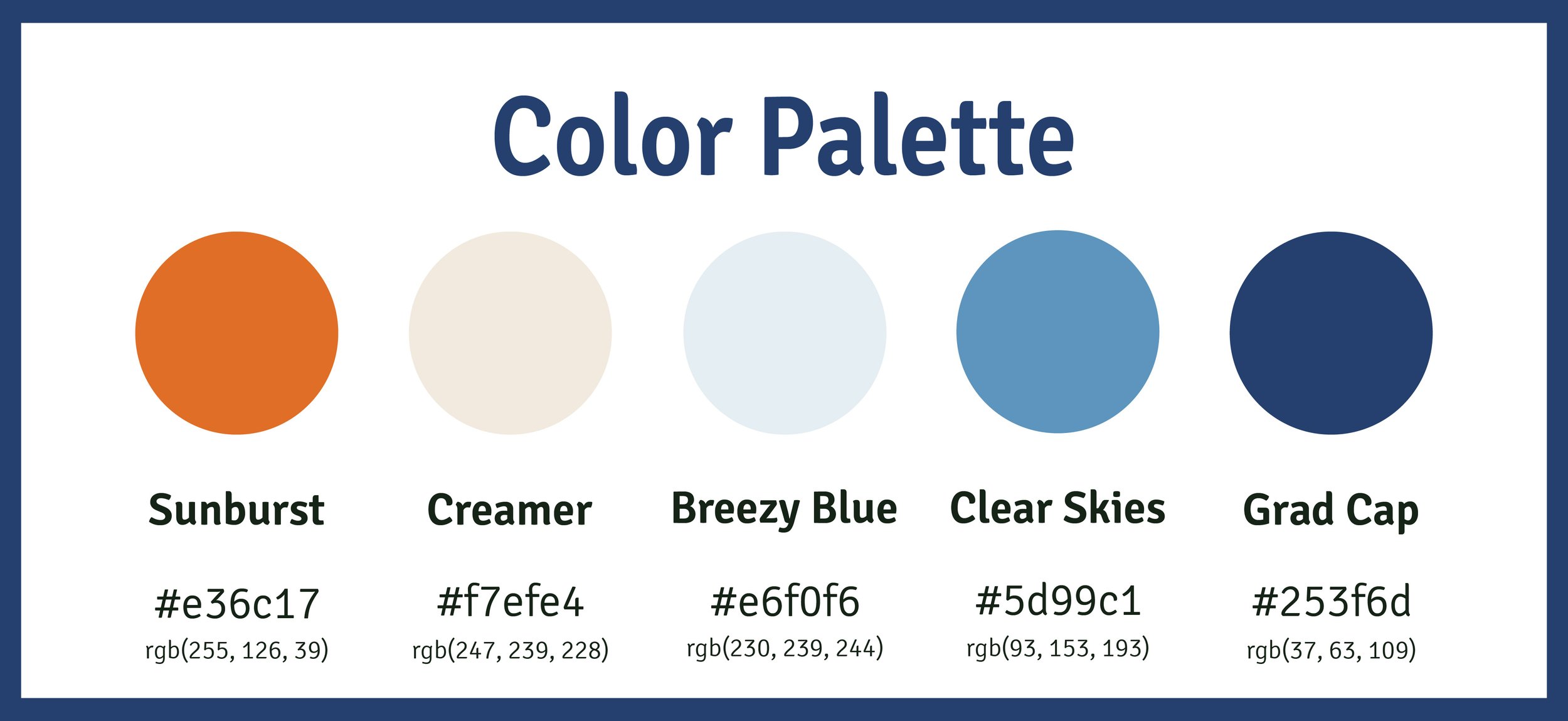 A new cohesive color palette