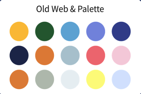 Old Color Palette and Web Colors Used Outside of Palette