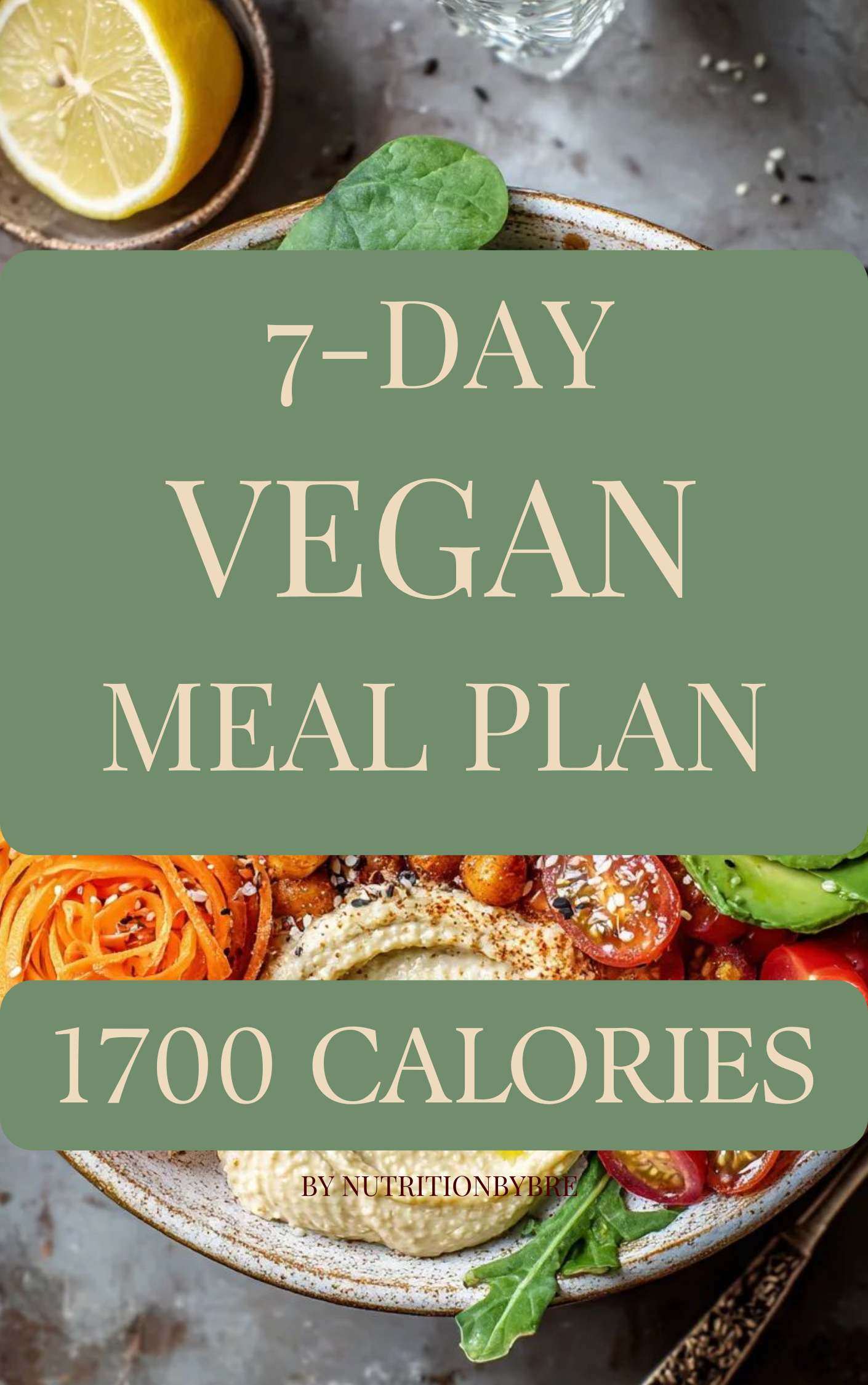 7-Day Vegan Weight-Loss Meal Plan (1700 Calories)