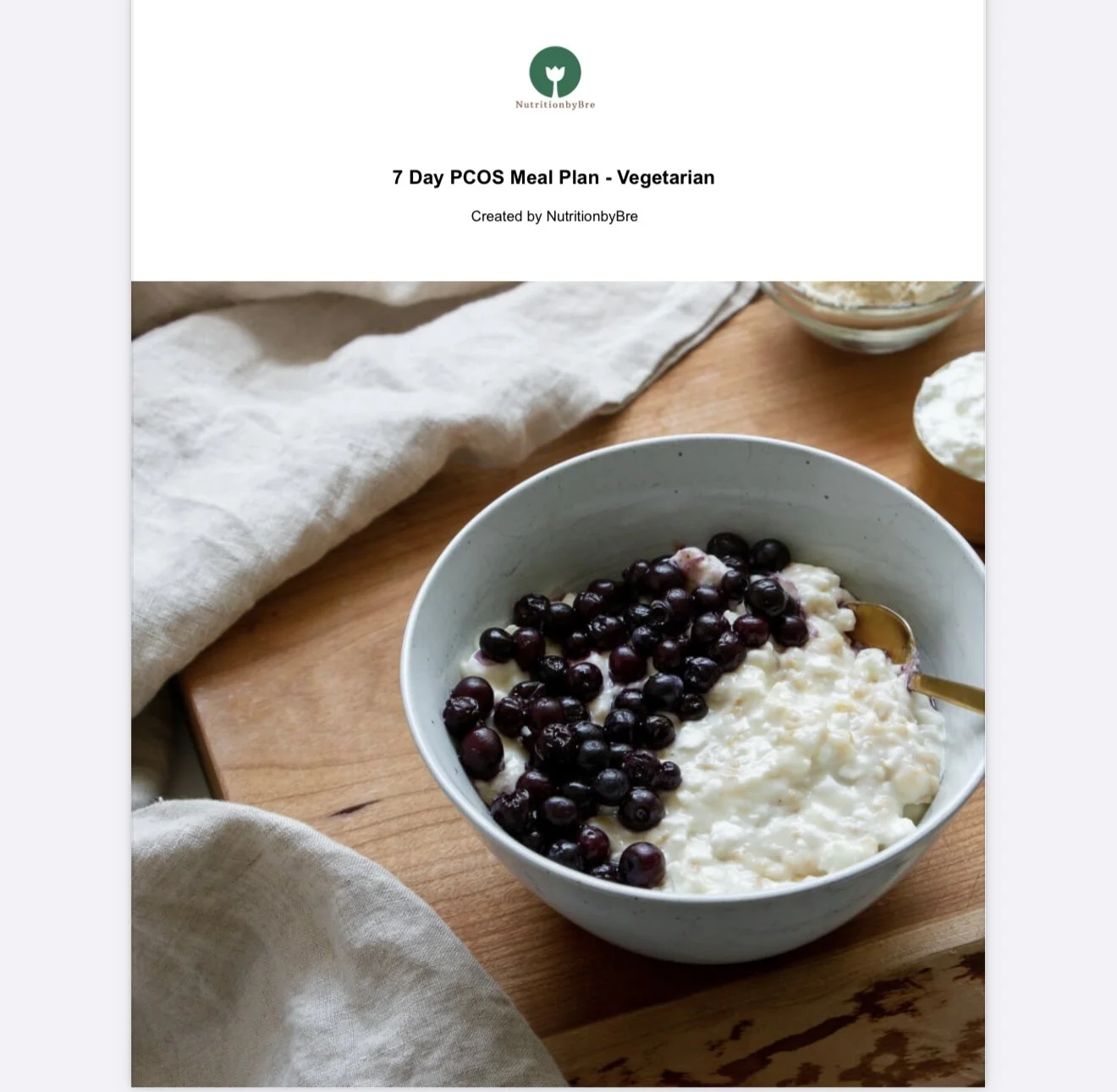 7-Day PCOS Diet Plan – 1500 Calories (Vegetarian)