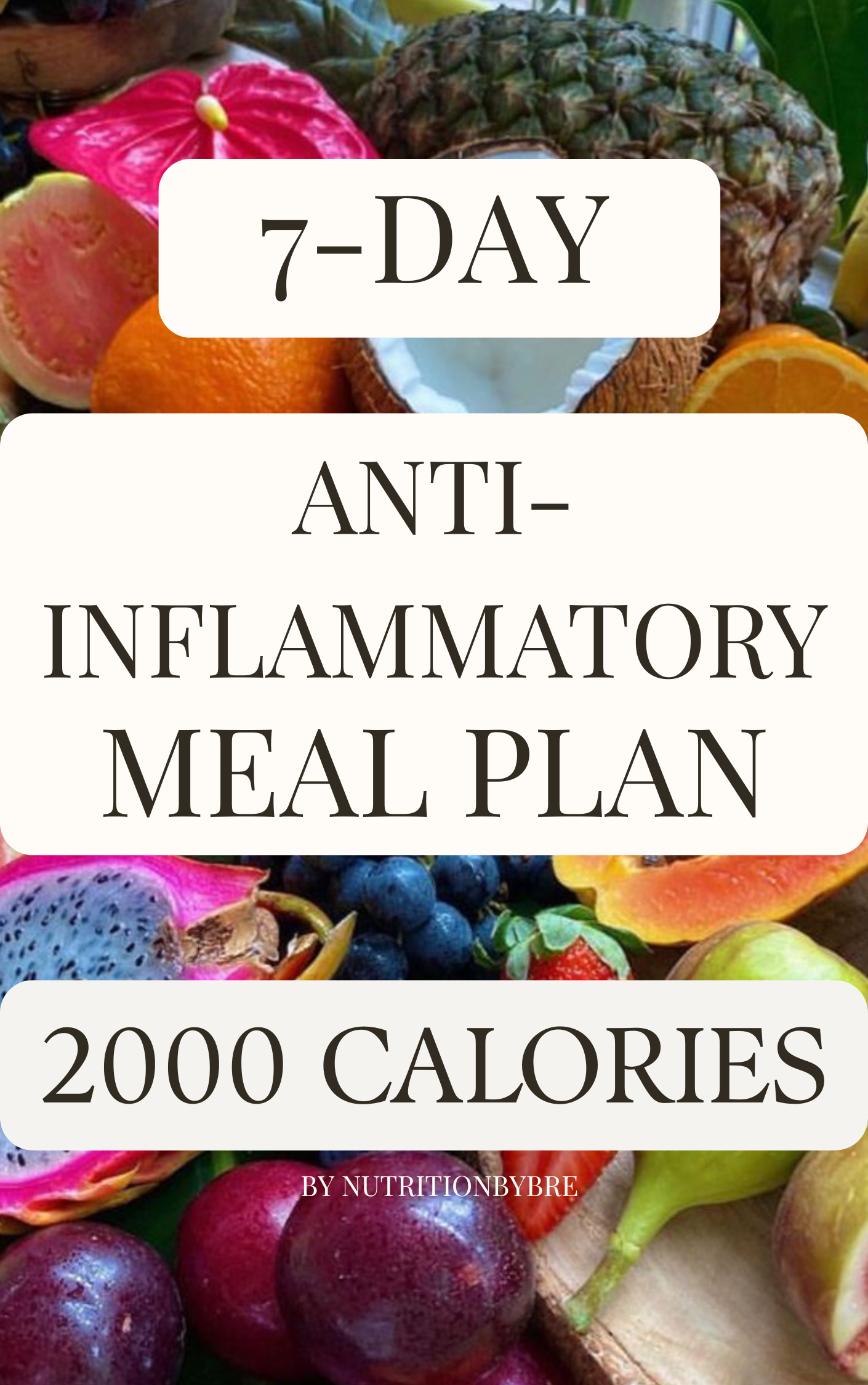 7-Day Anti-Inflammatory Meal Plan (2000 Calories)