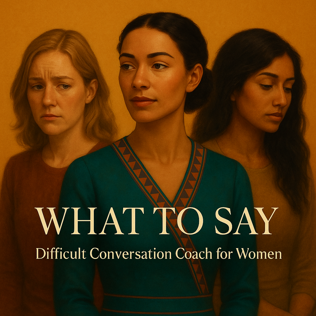 What to Say - Difficult Conversation Coach for Women