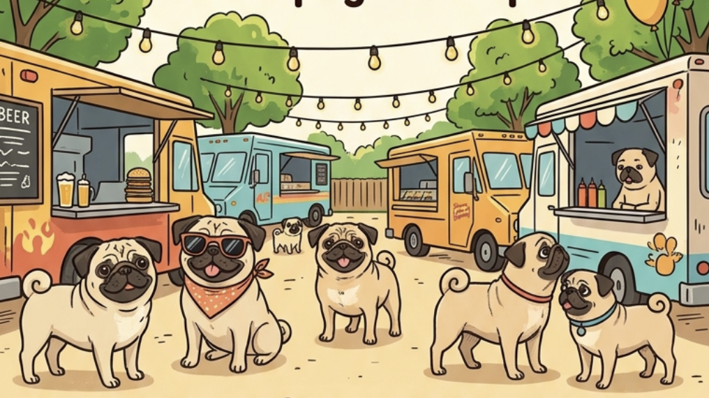 Truck Yard Pug Party