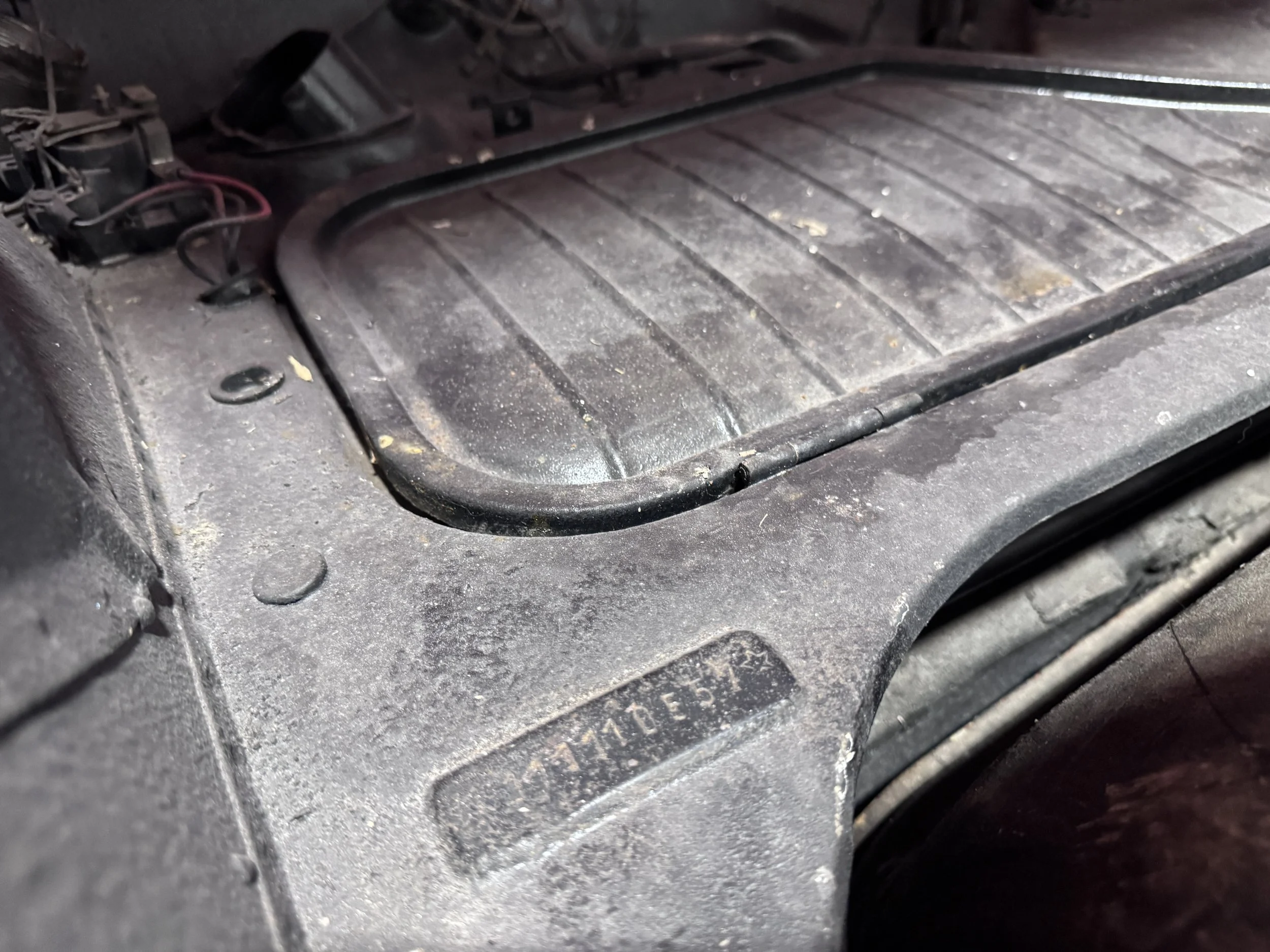 1971 Porsche 911 Cab Project Floor Detail.JPG