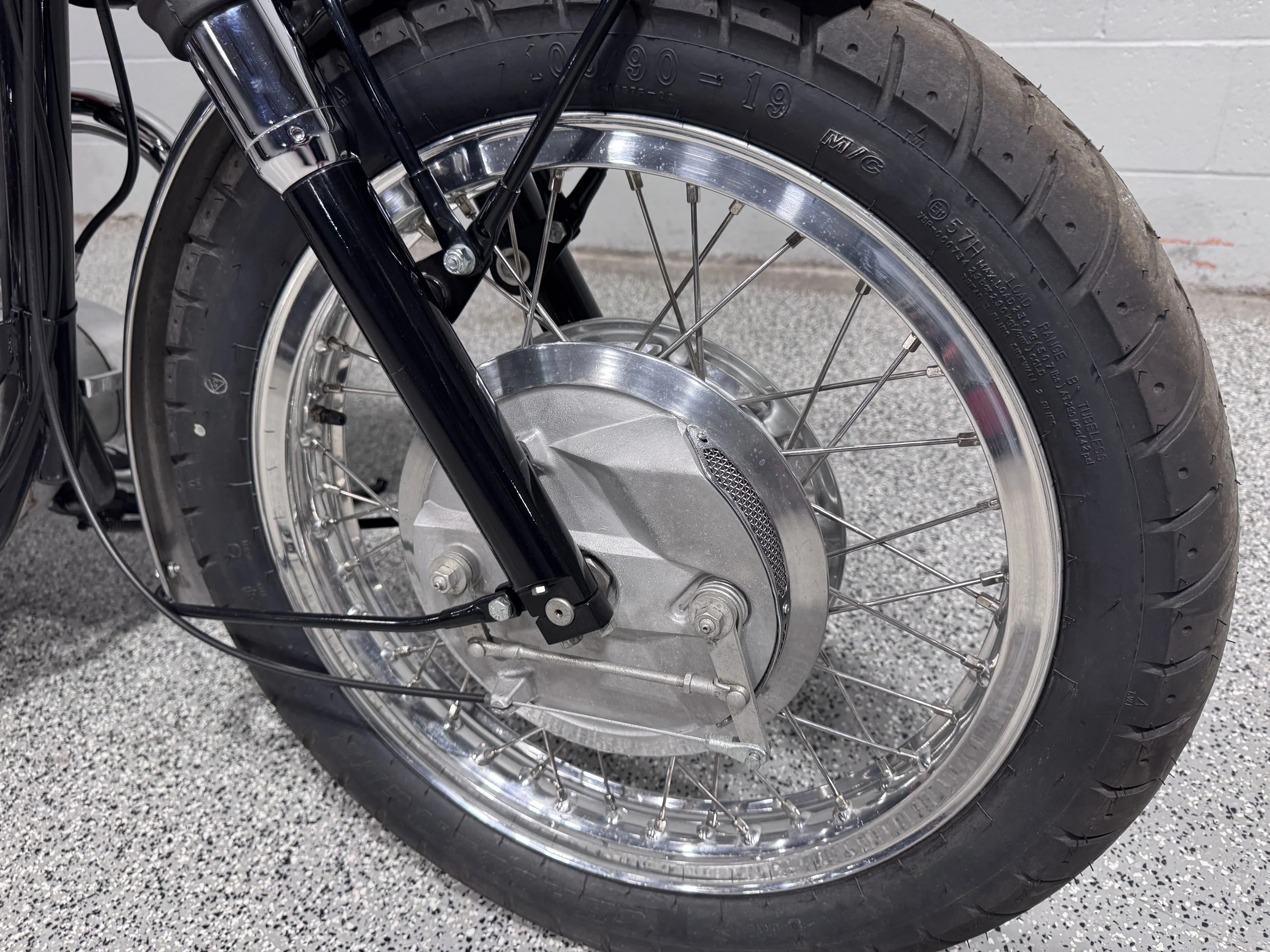 1968 Triumph Bonneville Front Wire Wheel.JPG