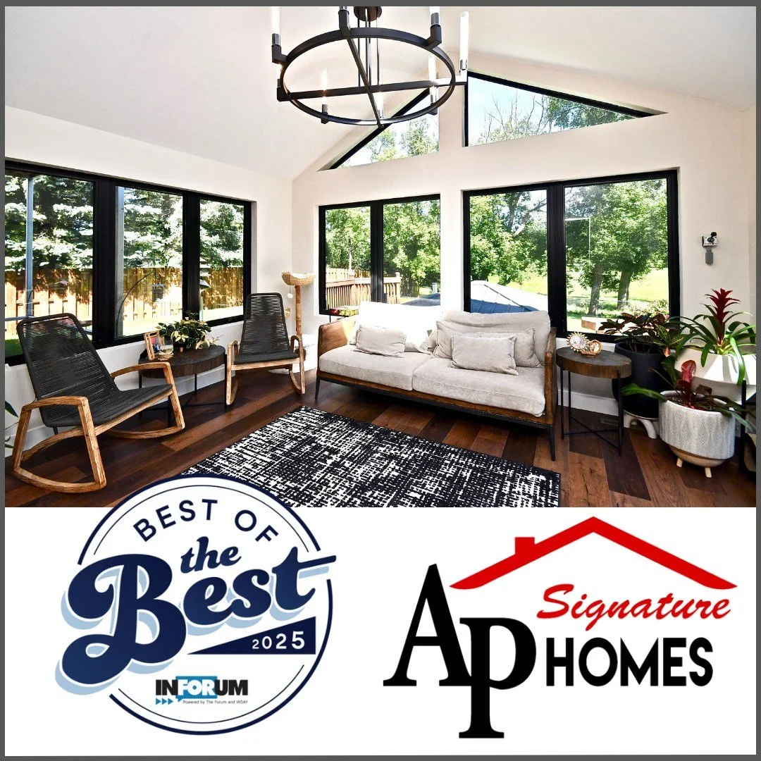 🚨 BIG NEWS ALERT! 🚨 AP Signature Homes is Nominated for 2025 Best of the Best by InForum in the Best Home Repair/Remodeling Category! 🏆 We're beyond thrilled to shine in our community! You can vote once a day through October 5th! Cast your vote NO
