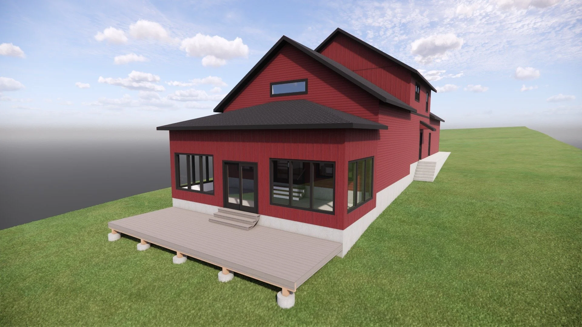 Big news on Big Cormorant Lake! 🏡❤️
This July we&rsquo;re starting construction on a beautiful new custom lake home that will replace a long-held, multi-generational family cabin.
The classic red exterior pays homage to the original cabin while the 
