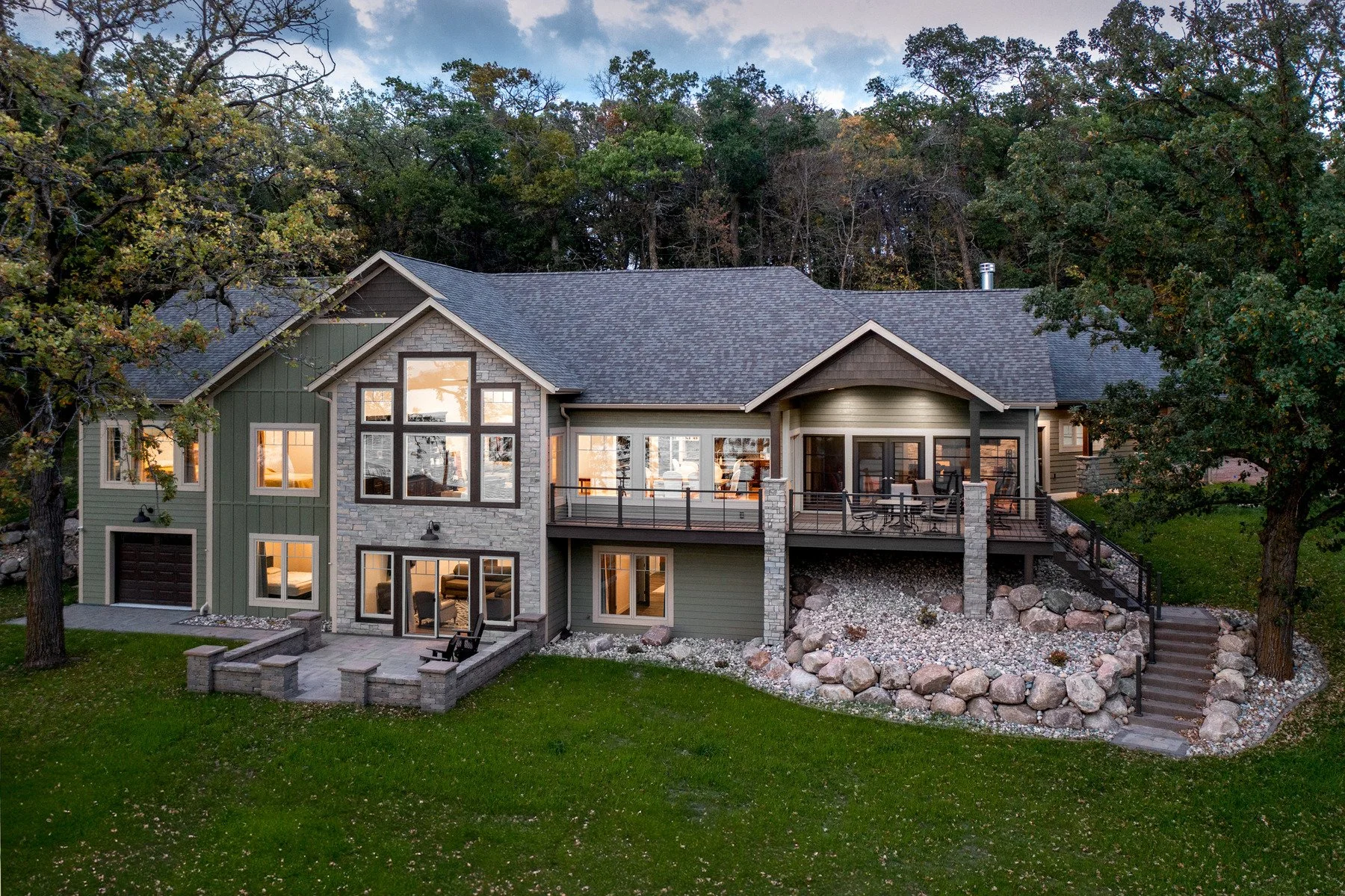 exterior of Stuart Lake home