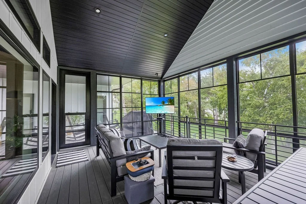 porch of lake home near Big Detroit Lake