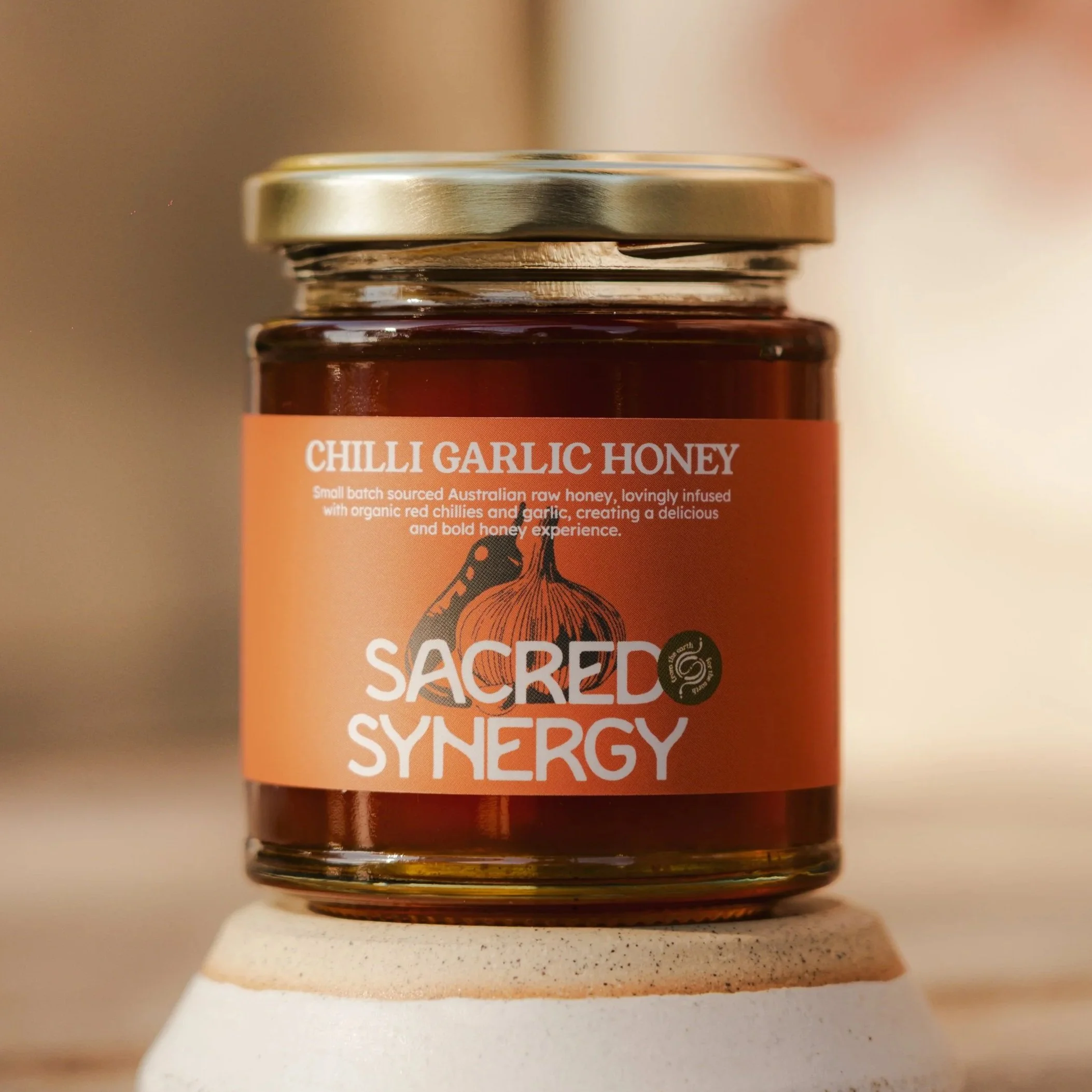 Chilli Garlic Infused Raw Honey