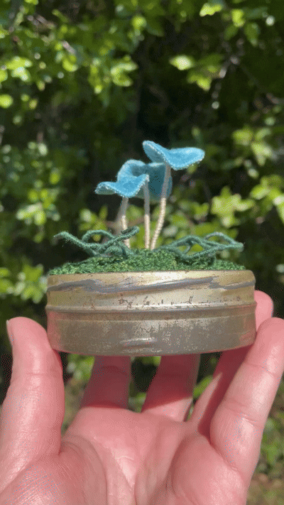Sculptural Embroidery: Stitched Moss, Ferns & Fungi