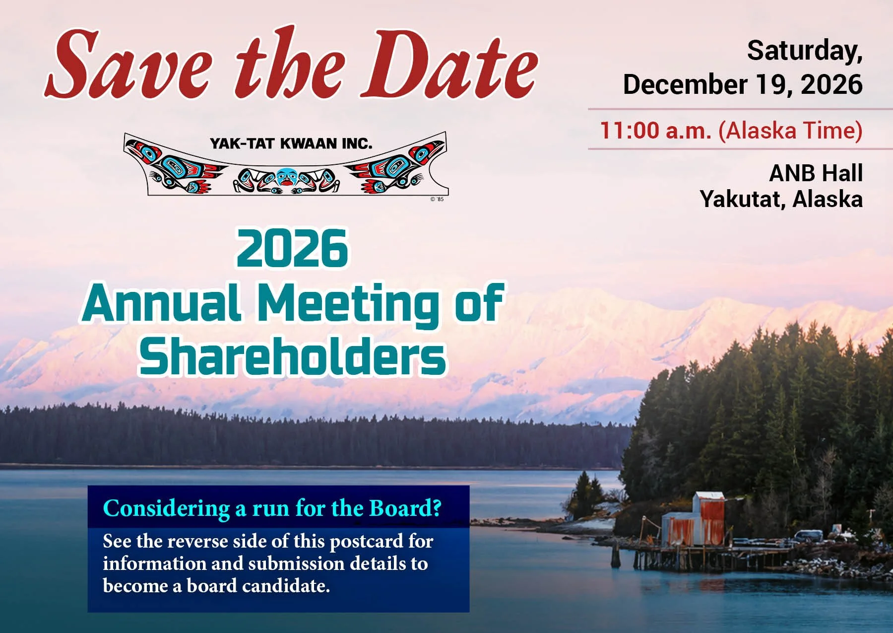Save the Date - 2026 Annual Meeting of Shareholders