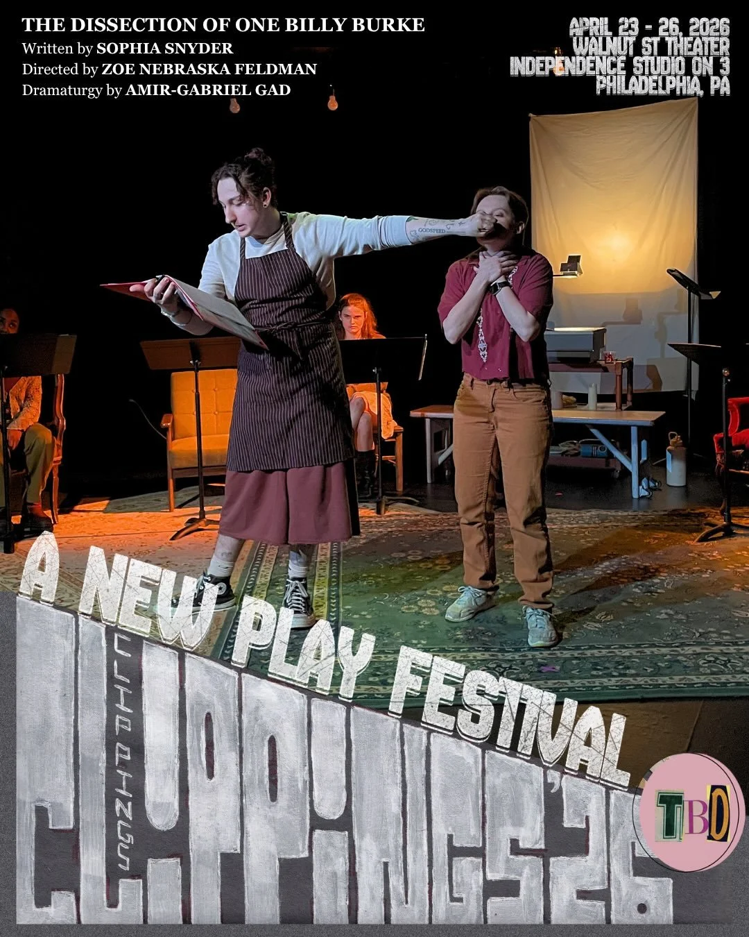 Happy Opening to Clippings 🥳

✏️CLIPPINGS: a new play festival
🎭 part of Philly Theatre Week
🗓️April 23 - 26, 2026
📍Walnut St Theater 
✨Independence Studio on 3 

FEATURING....
🌟Abby-Jeanne
⭐️Allison Santos Lezama
🌟Erica Love
⭐️Rafi Mills
🌟Ste
