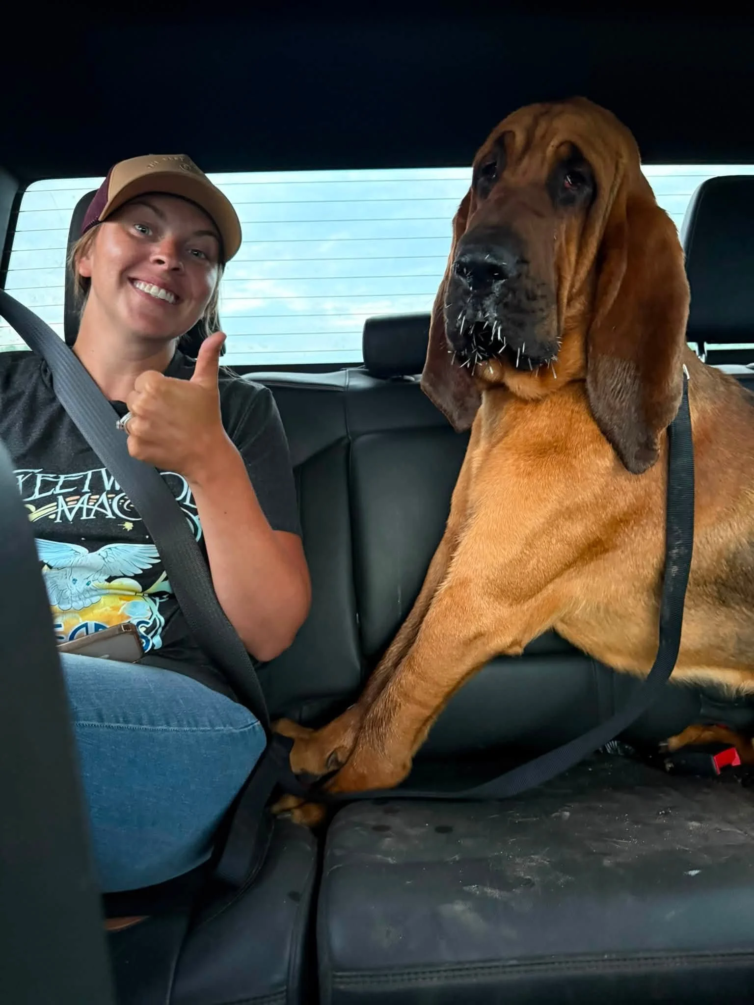 Jaclyn Foster with her dog
