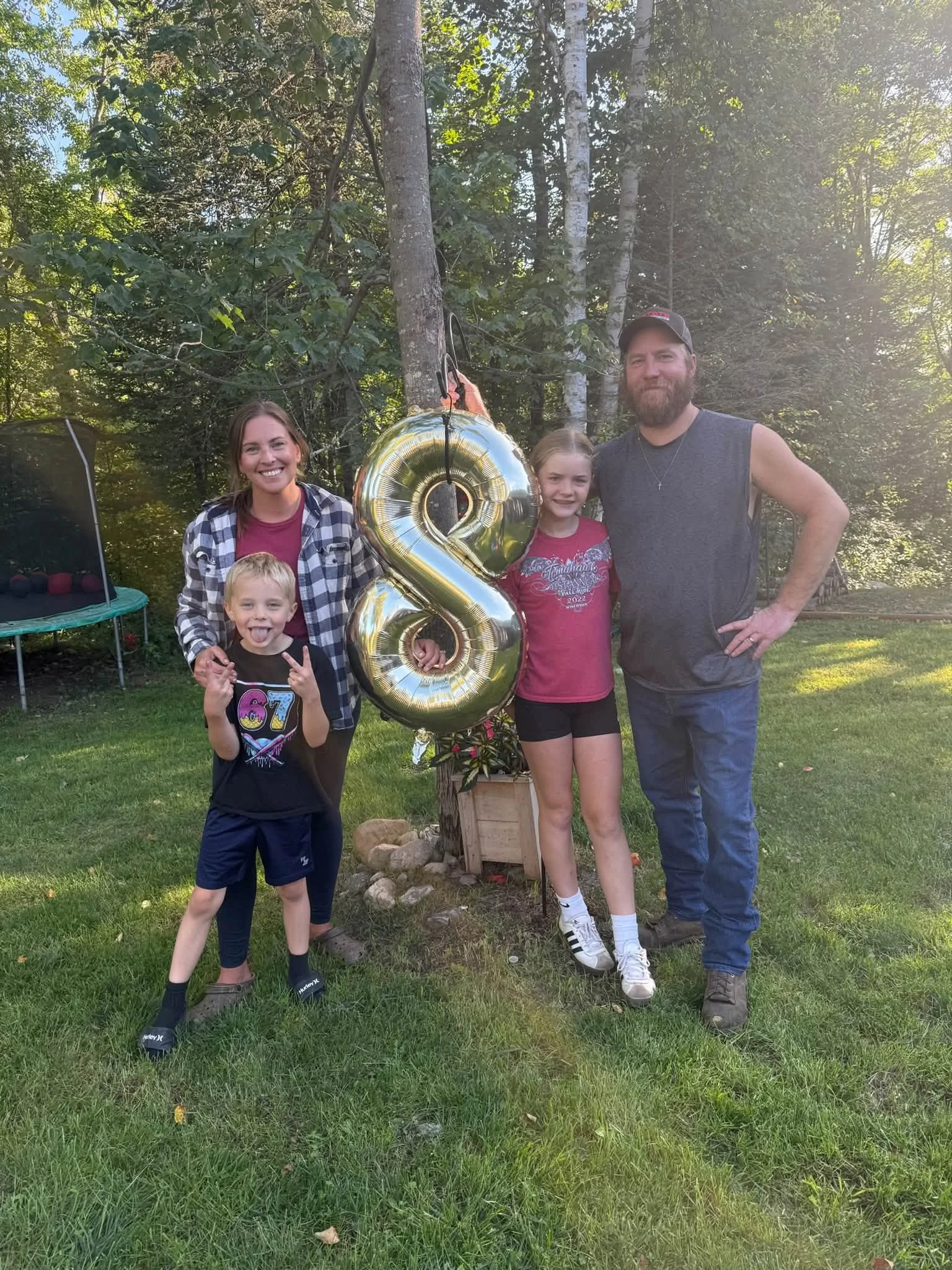 Jaclyn Foster with her family