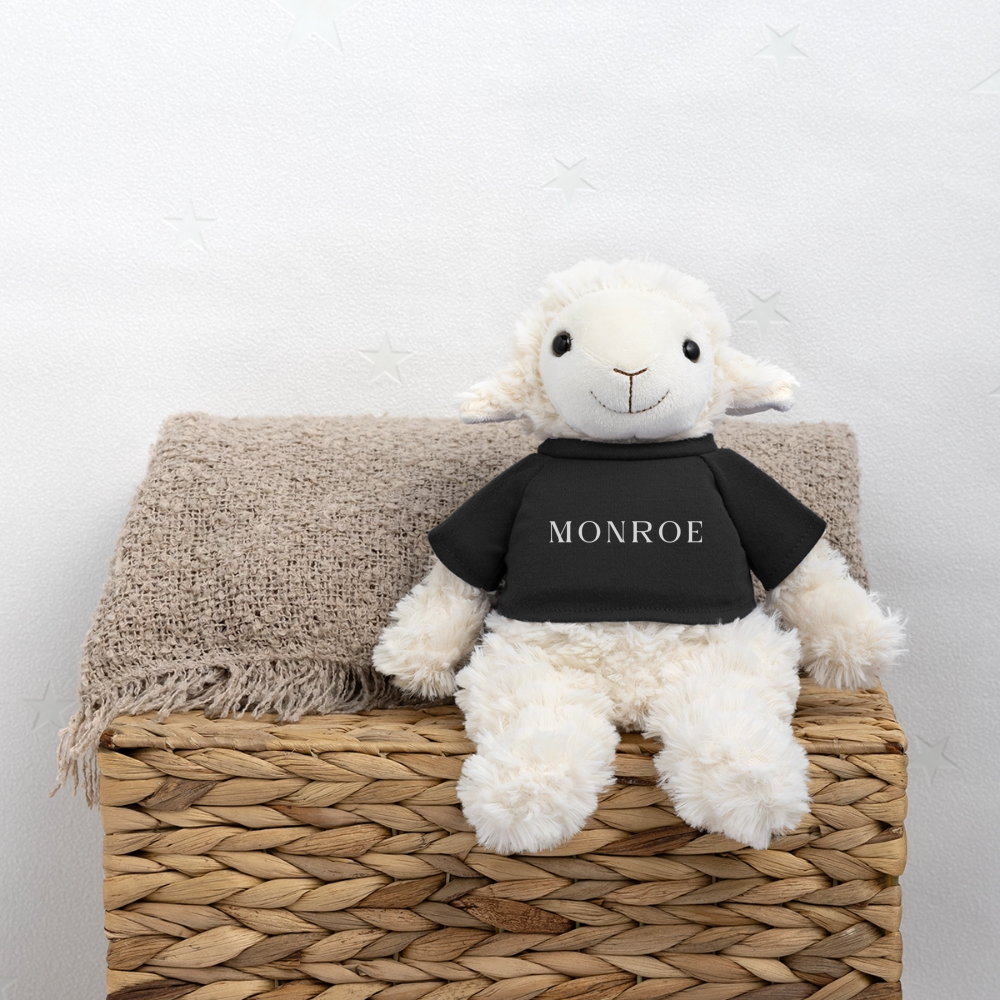 Soft sheep with black tee