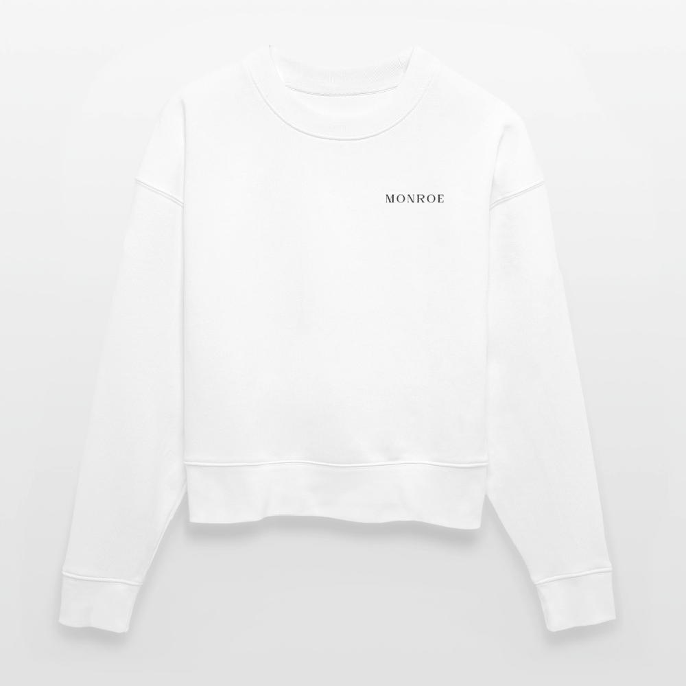 Cropped white sweatshirt
