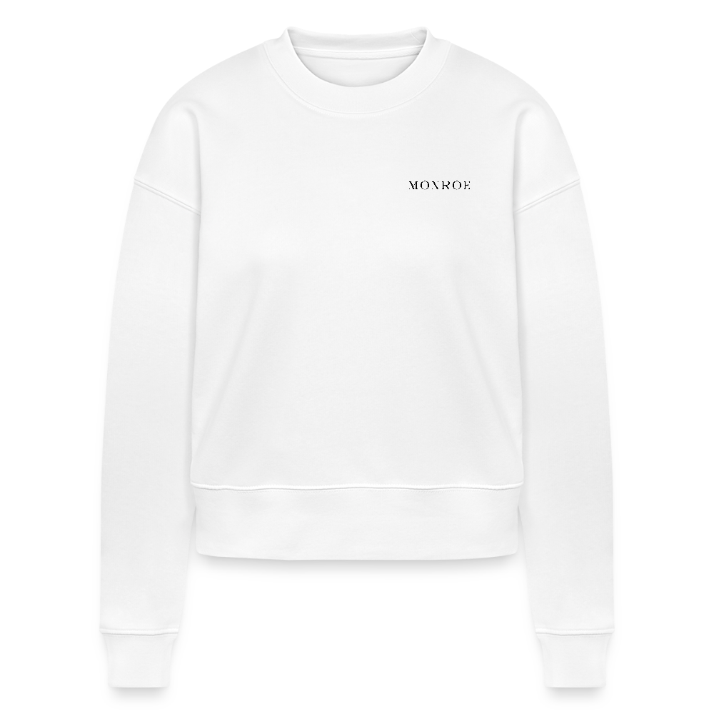 Cropped white sweatshirt