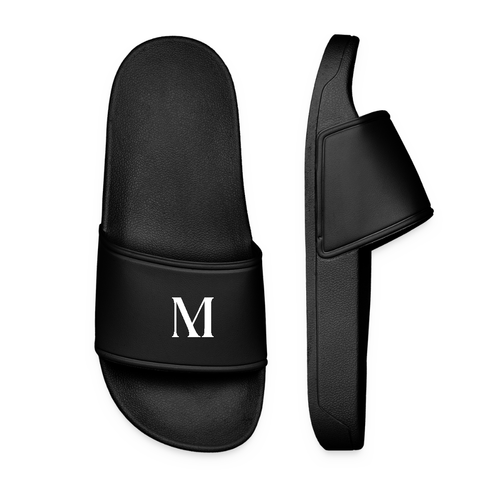Black women's pool sliders