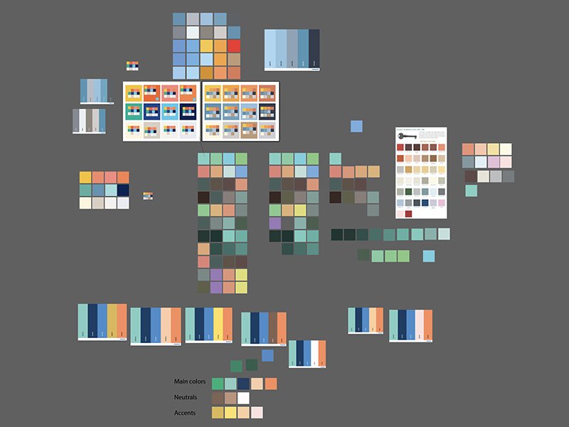 Color palette experimentation in Illustrator