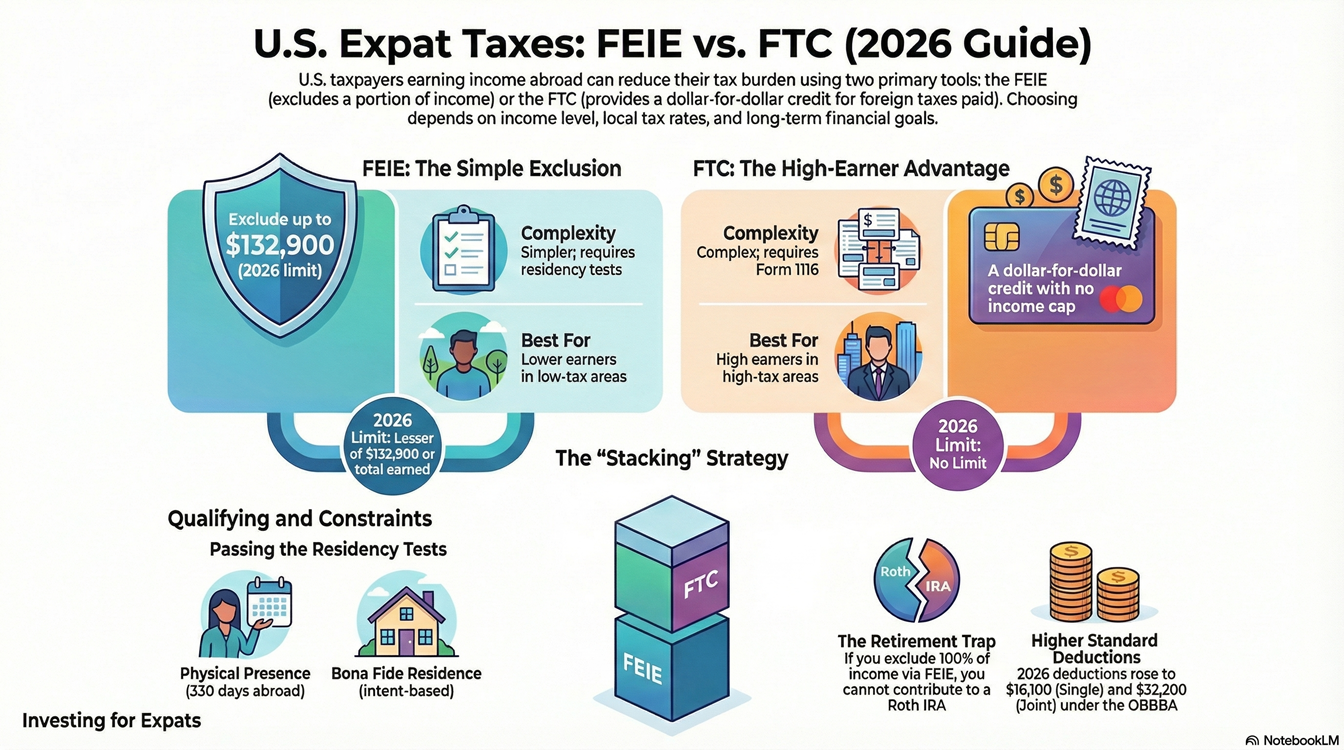 FEIE vs FTC (2026)