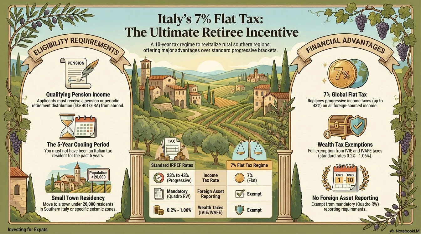 Italy 7% Retiree Flat Tax