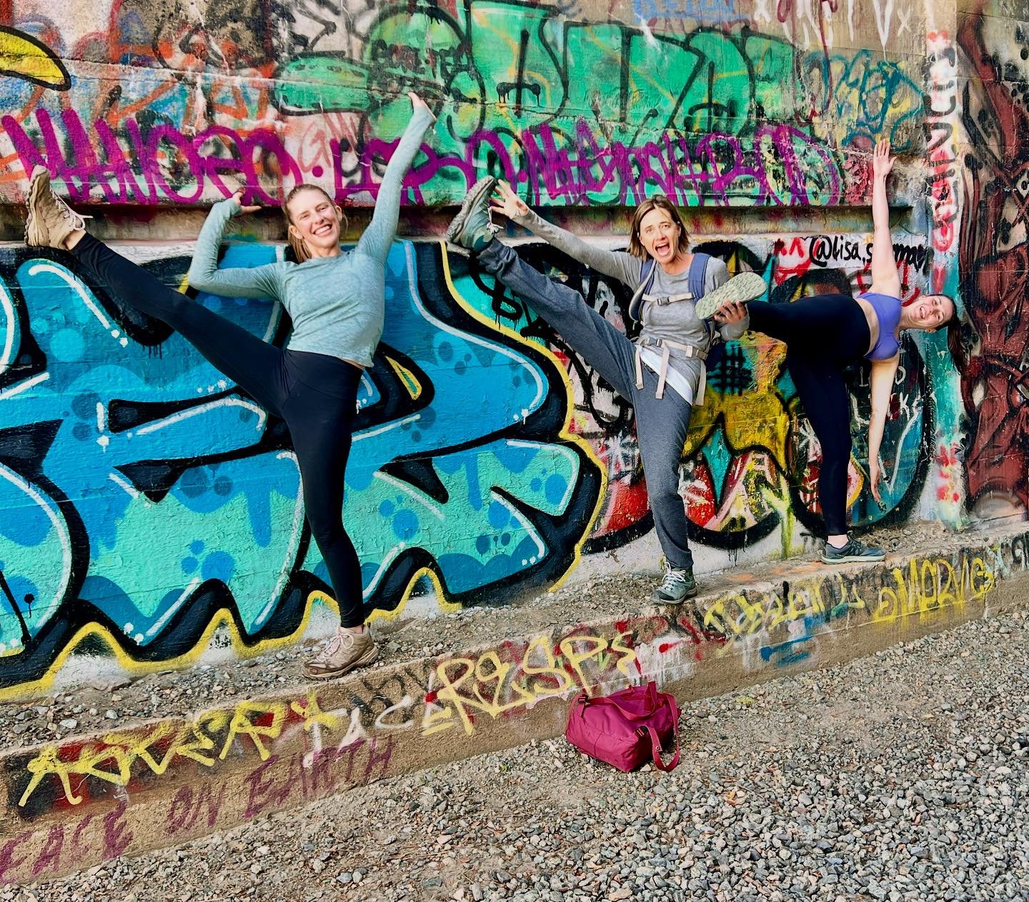 Yogi Gang✌🏻🕉️🌟 #fun #play #yoga #renoyoga #graffiti #peace