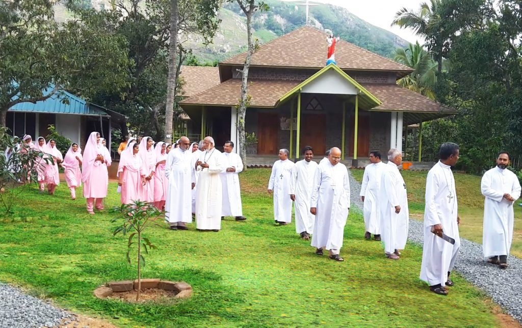 Bishops visiting ASJM monastery at Attappadi