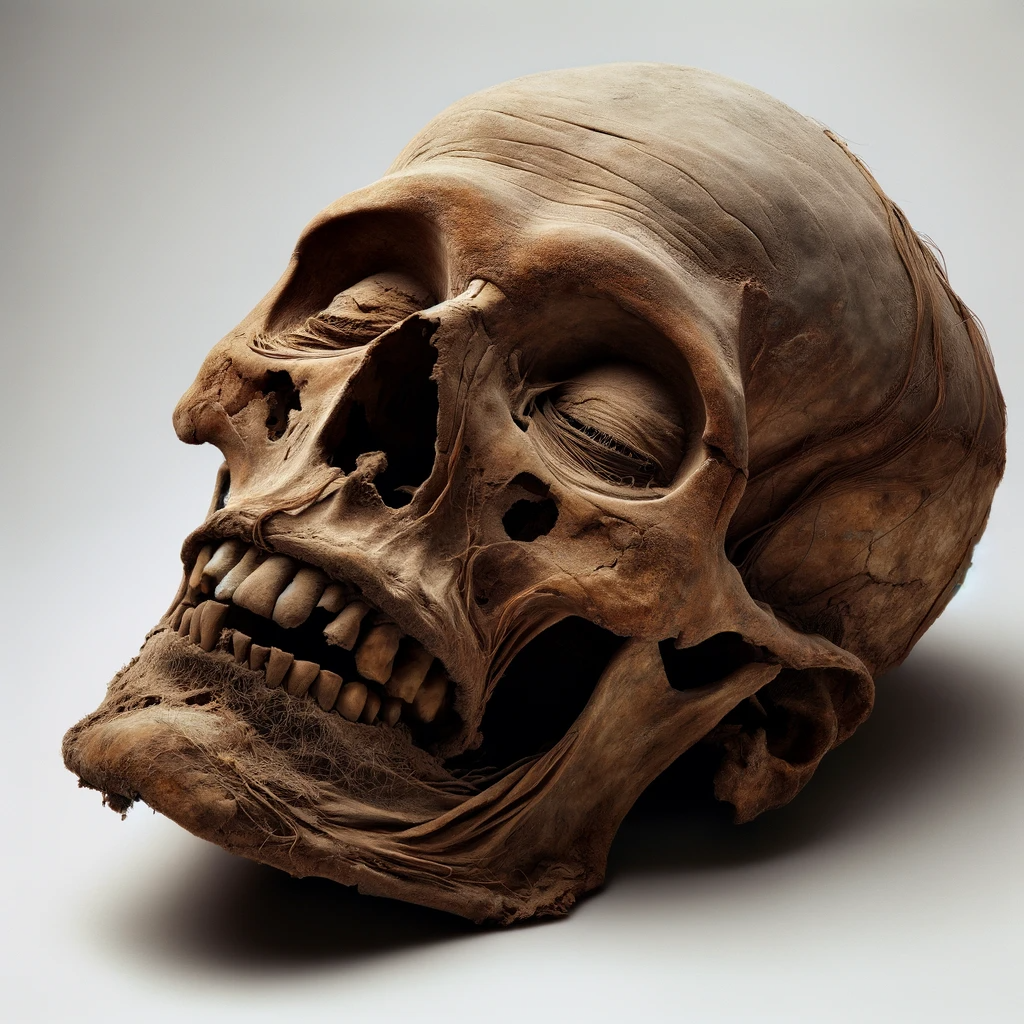 2. THE MUMMIFIED HEAD OF SAINT DENIS, 310 C.E.