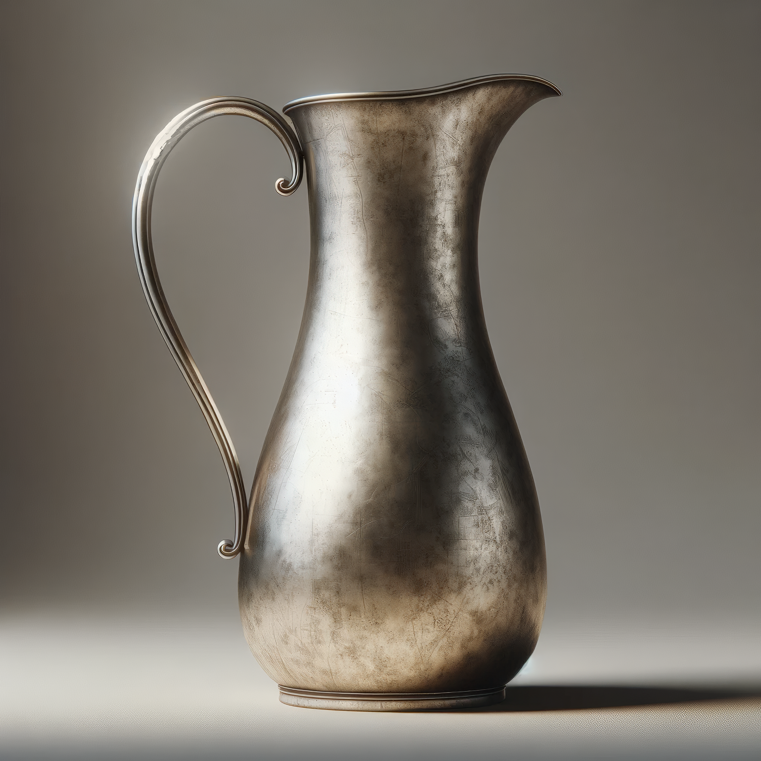 18. A STERLING SILVER EWER, LIKELY MID-20TH CENTURY