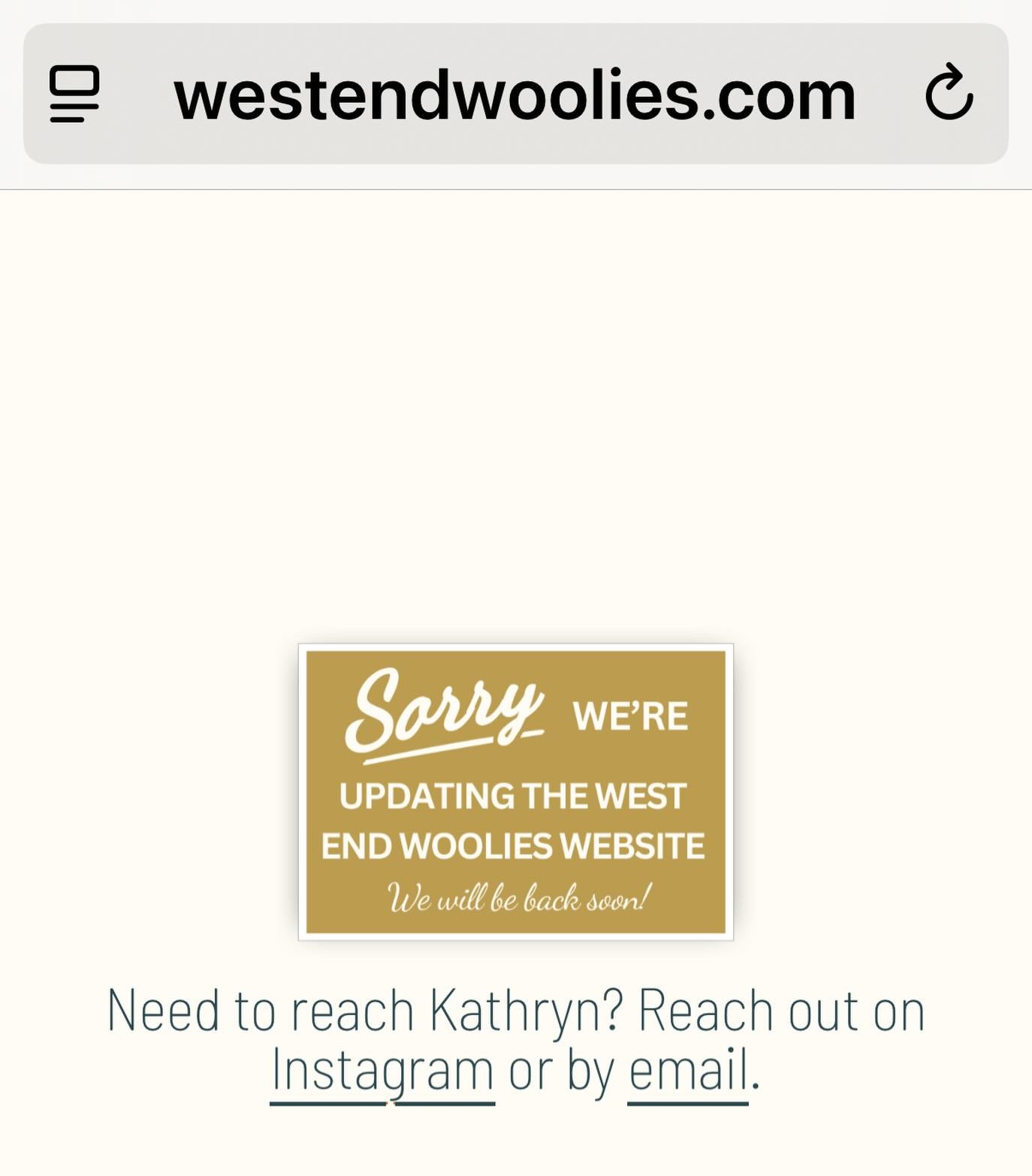 Still us&mdash;just becoming more ourselves. 🧶 A few stitches are being reworked, a few details refined. Some thoughtful changes are underway, and we can&rsquo;t wait to welcome you into what&rsquo;s next. Until then, I&rsquo;m always a message away