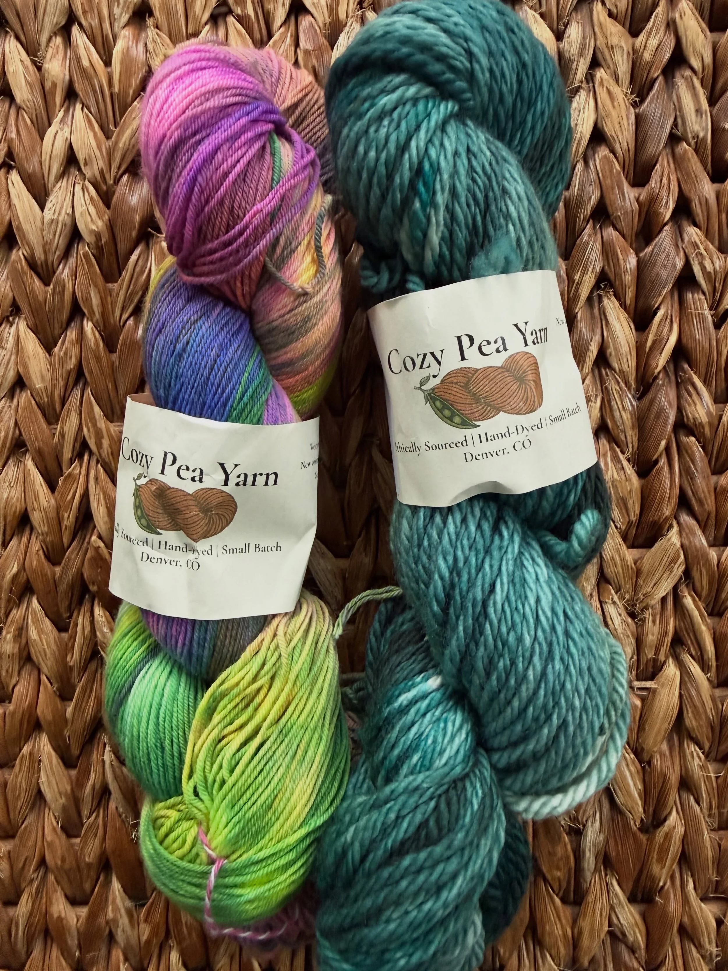 Sometimes the best things find you when you least expect them. Stumbled across this beautiful yarn while attending Celebrate West Hartford for the first time ! From Colorado to CT - hoping Cozy Pea Yarns finds a lasting home at West End Woolies❤️ #co