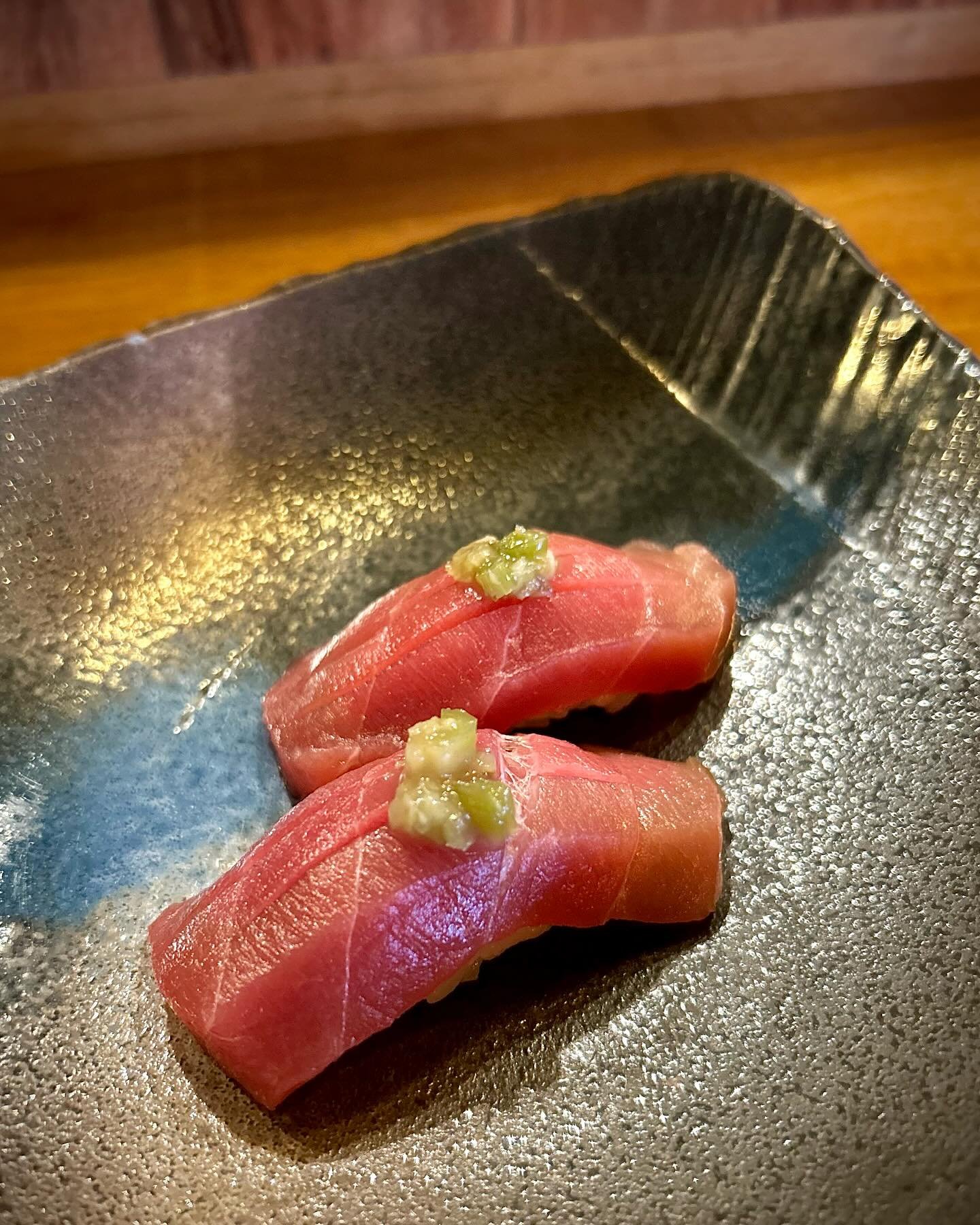 A bite of perfection : Tuna Sushi