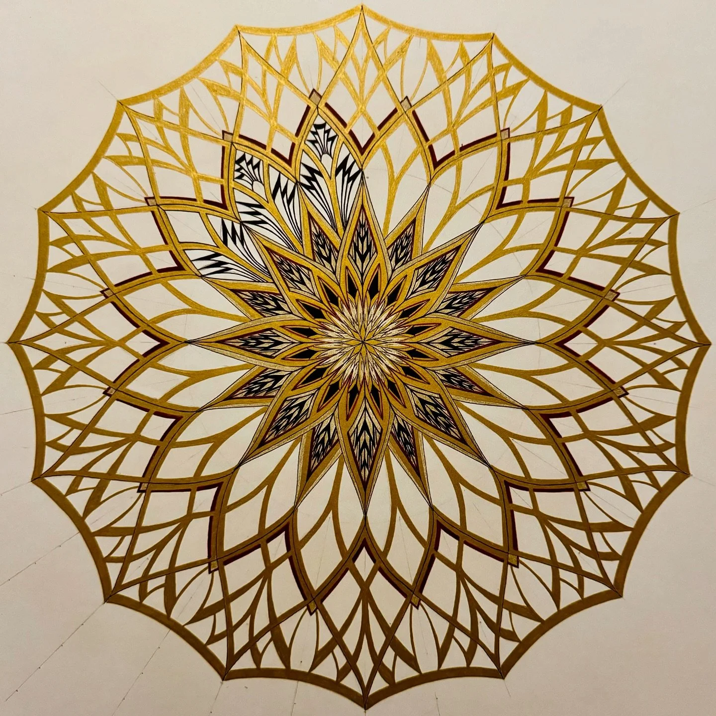 Give in to the flow- just don't forget to breathe #flow #findflow #express #balancedart #meditativeart #meditativeflow #patterns #patterndesign #mandaladesign #mandalaart #mandalamaster #detailedmandala #intricatemandala #freehandart