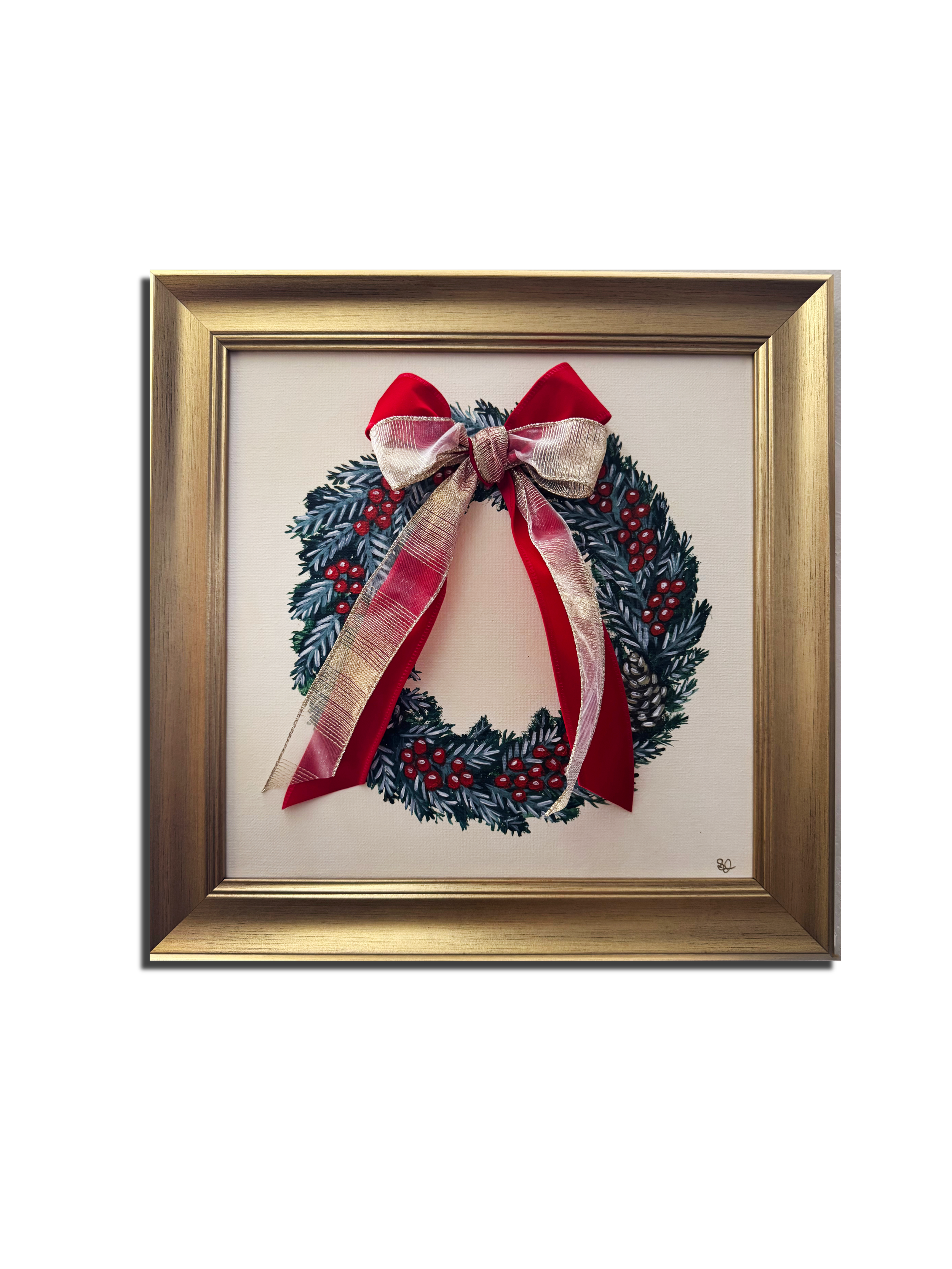 Holiday Wreath 12x12 