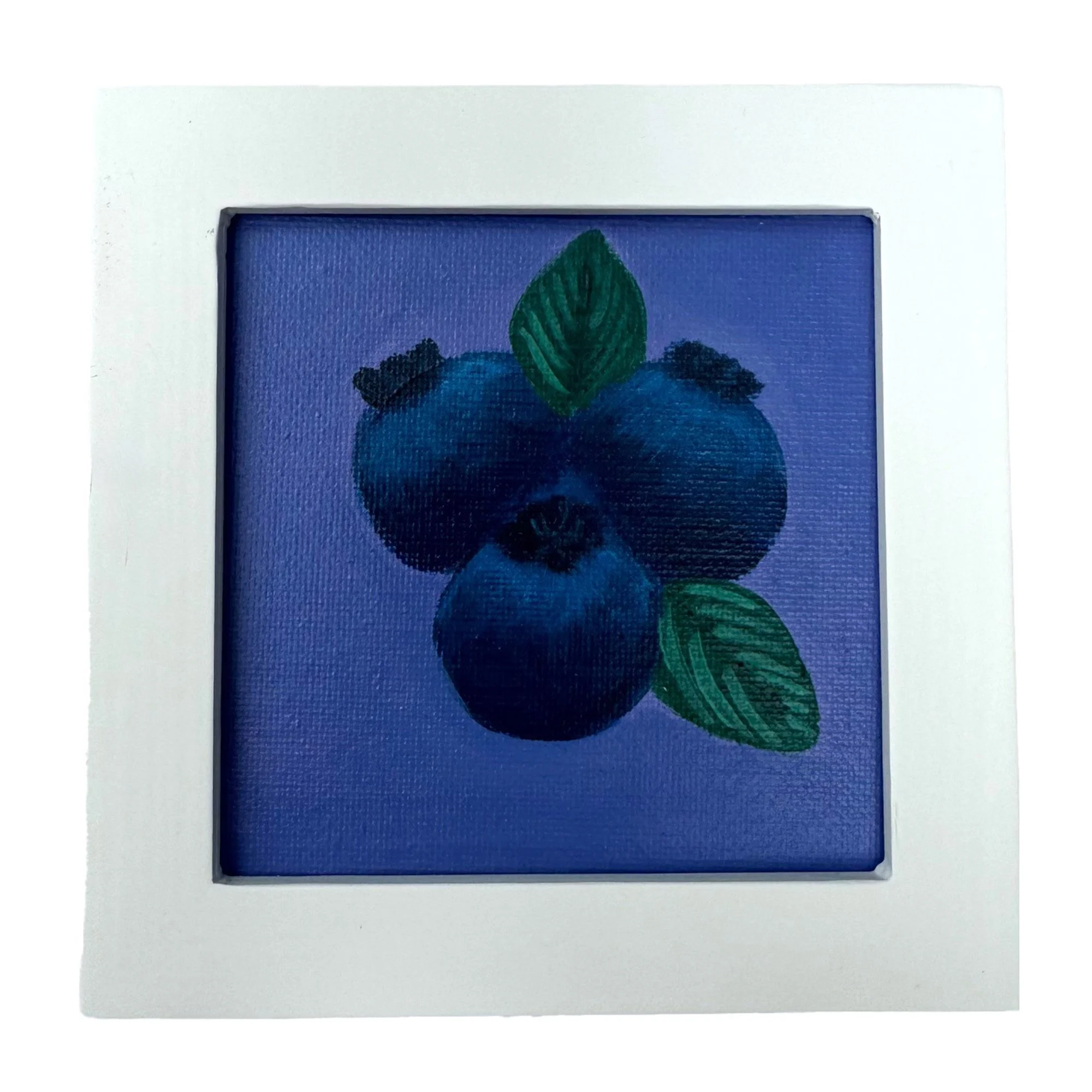 Blueberry Cluster 5x5 framed