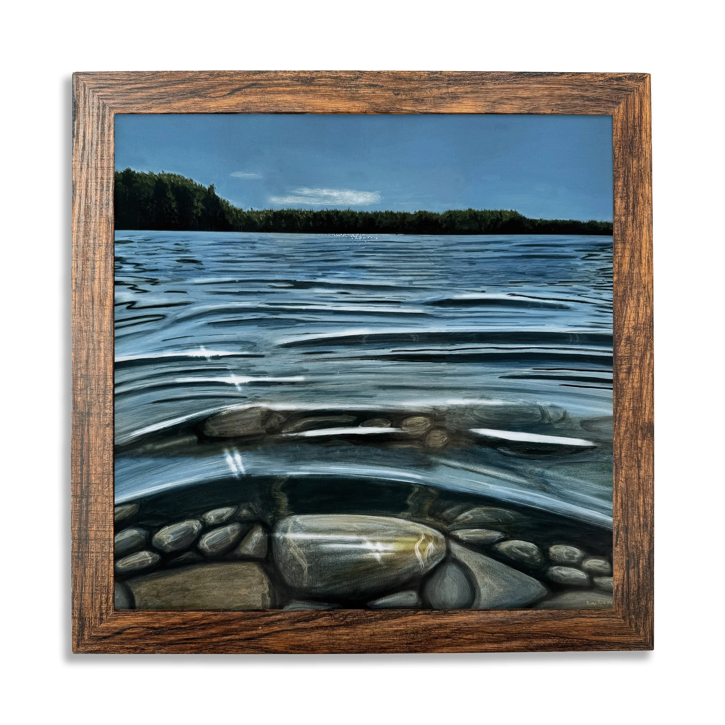 range-pond-framed-giclee-print-maine-12x12-brown-frame.jpg